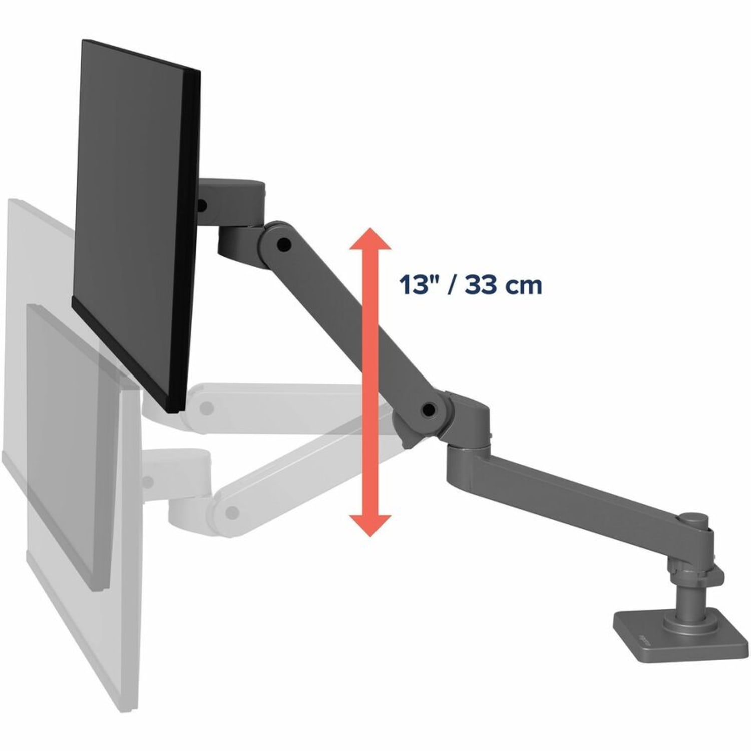 Ergotron Mounting Arm for Monitor, Display, LCD Display, Dark Gray, 45682293 - Image 6