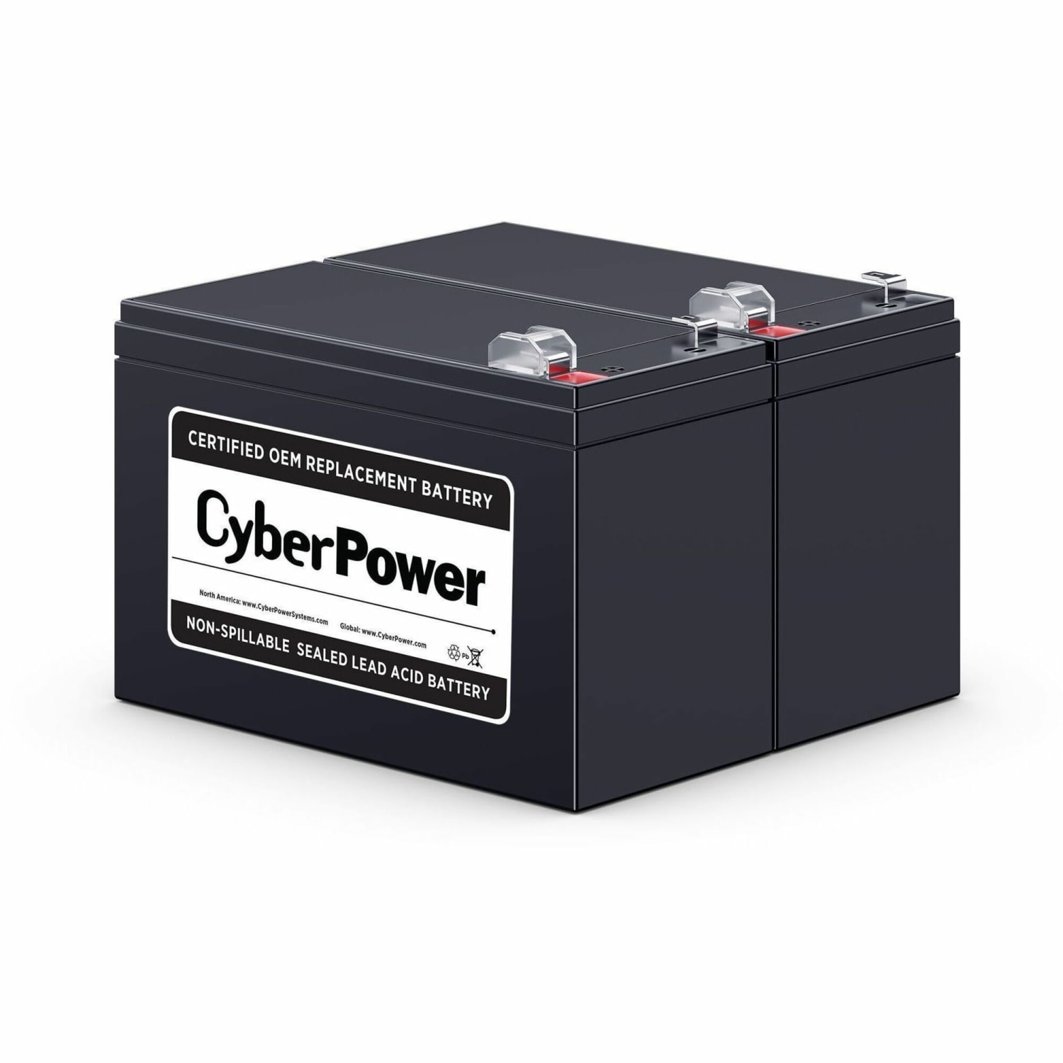 CyberPower RB1290X2 - UPS battery - 2x battery - lead acid - 9 Ah -  - RB1290X2