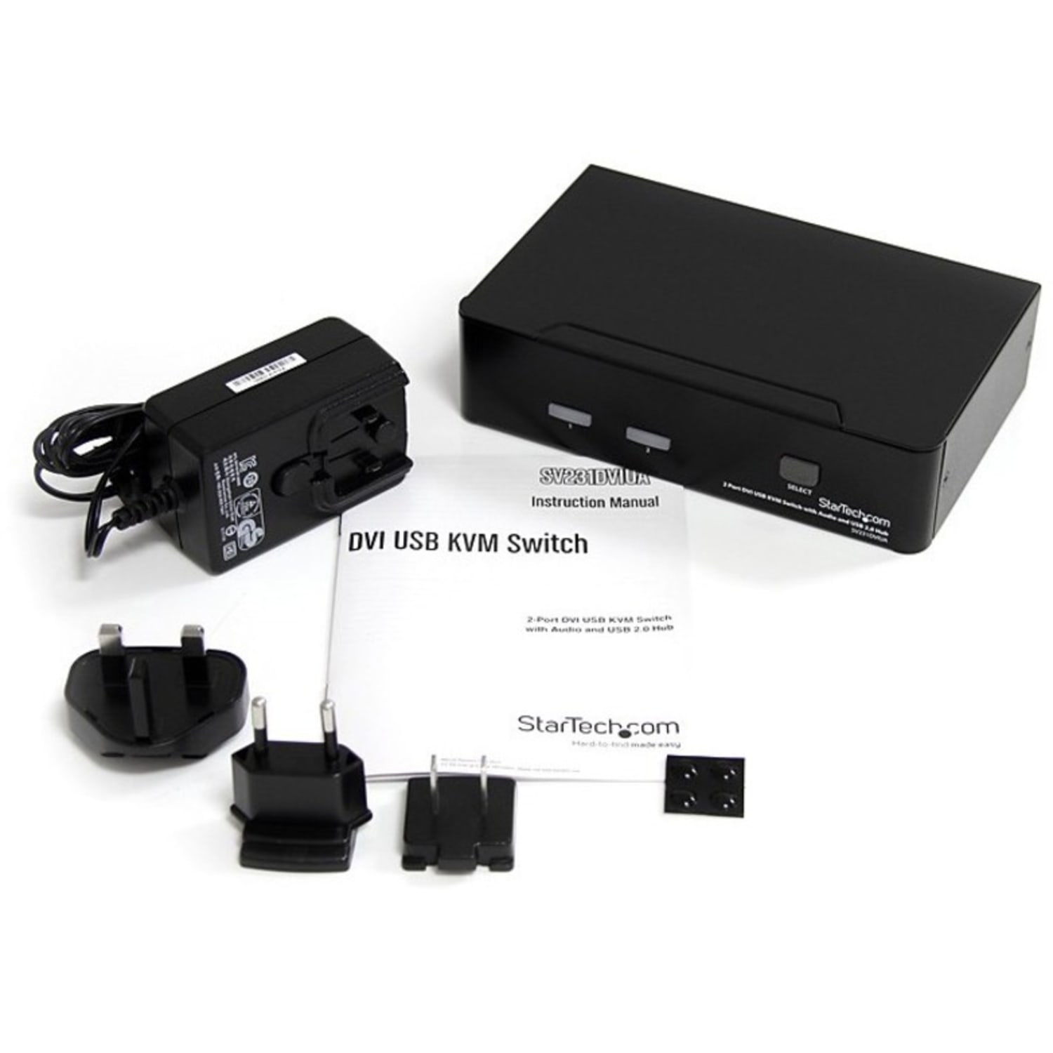 StarTech.com 2 Port DVI USB KVM Switch with Audio and USB 2.0 Hub - Image 4