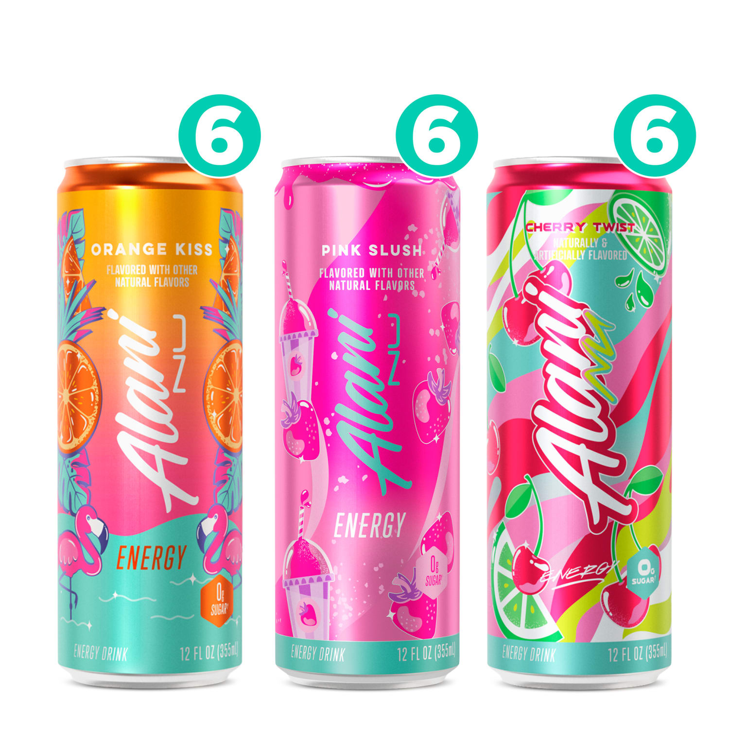 Alani Nu Energy Sweet Splash Variety Pack, 12 Oz, Pack Of 18 Drinks - Image 5