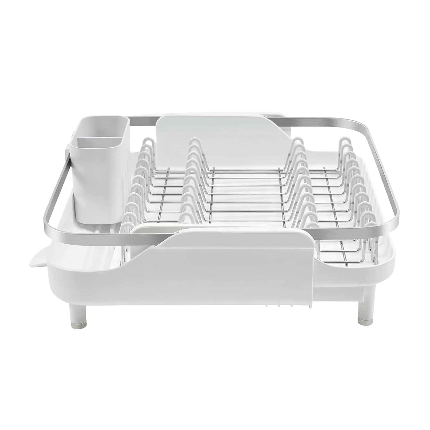 Better Houseware Large Expanding Dish Rack, 5inH x 11-1/2inW x 14-1/8inD, White - Image 3
