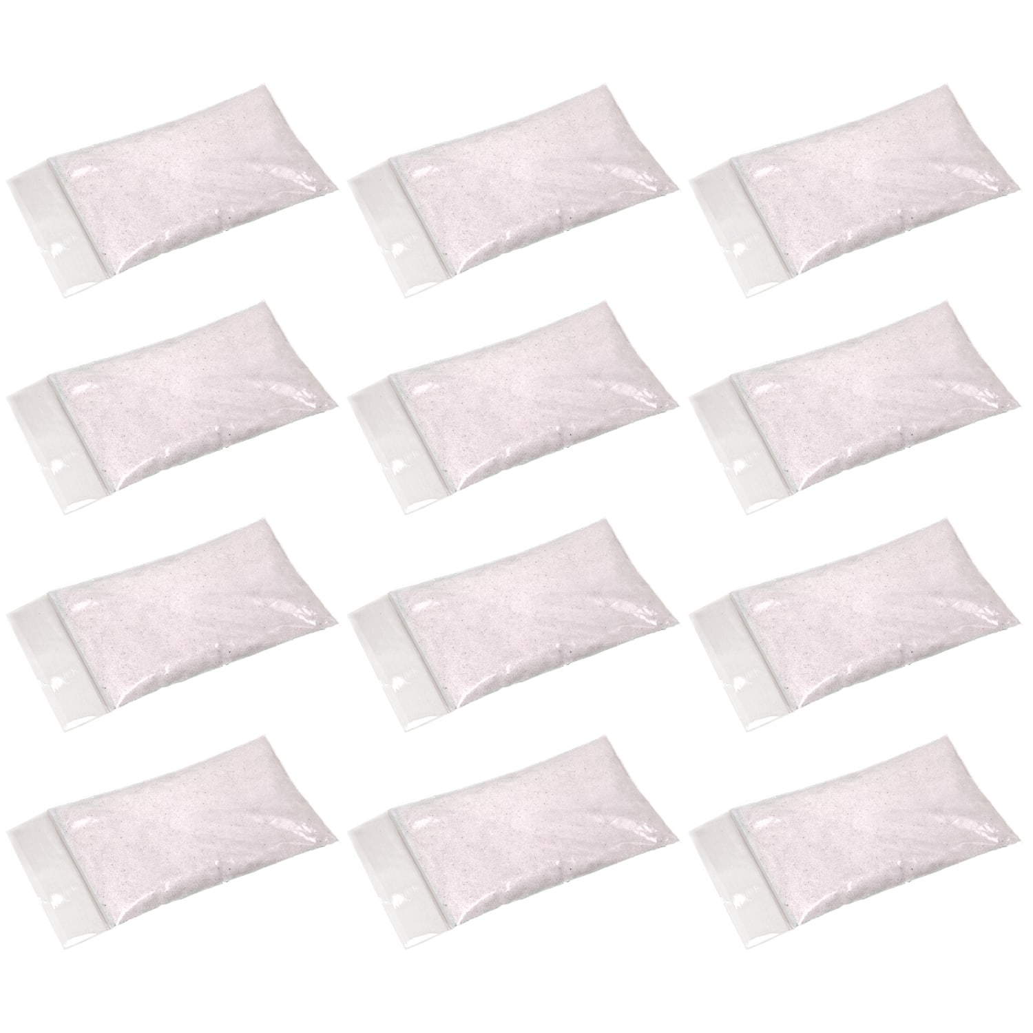 Sensory Playtivity Silica-Free Sensory Sand Packs, 1 Lb, White, Set Of 12 Packs