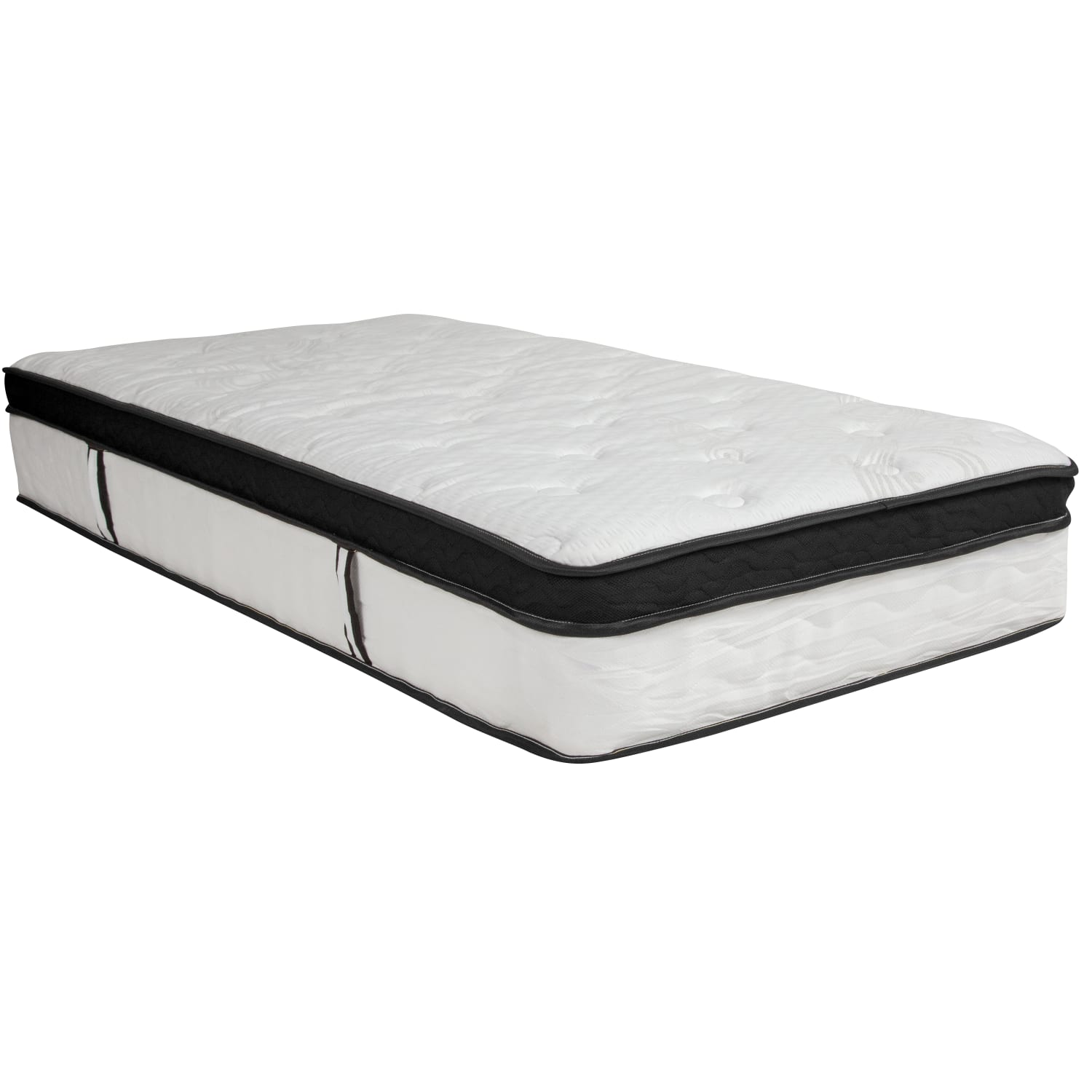 Flash Furniture Capri Mattress, Twin Size, 12inH x 39inW x 75inD, White - Image 4