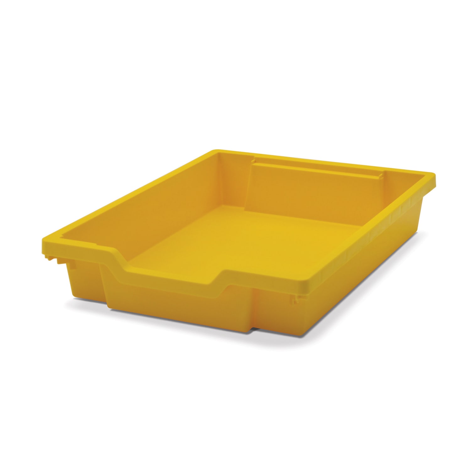 Gratnells Shallow F1 Tray, Heavy Duty School, Industrial & Utility Bins, 12.3in x 16.8in x 3in, Sunshine Yellow, Pack Of 8 - Image 3