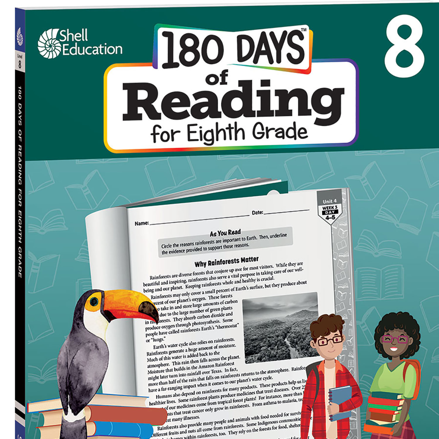 Shell Education 180 Days Of Reading 2nd Edition, Grade 8 - Image 3