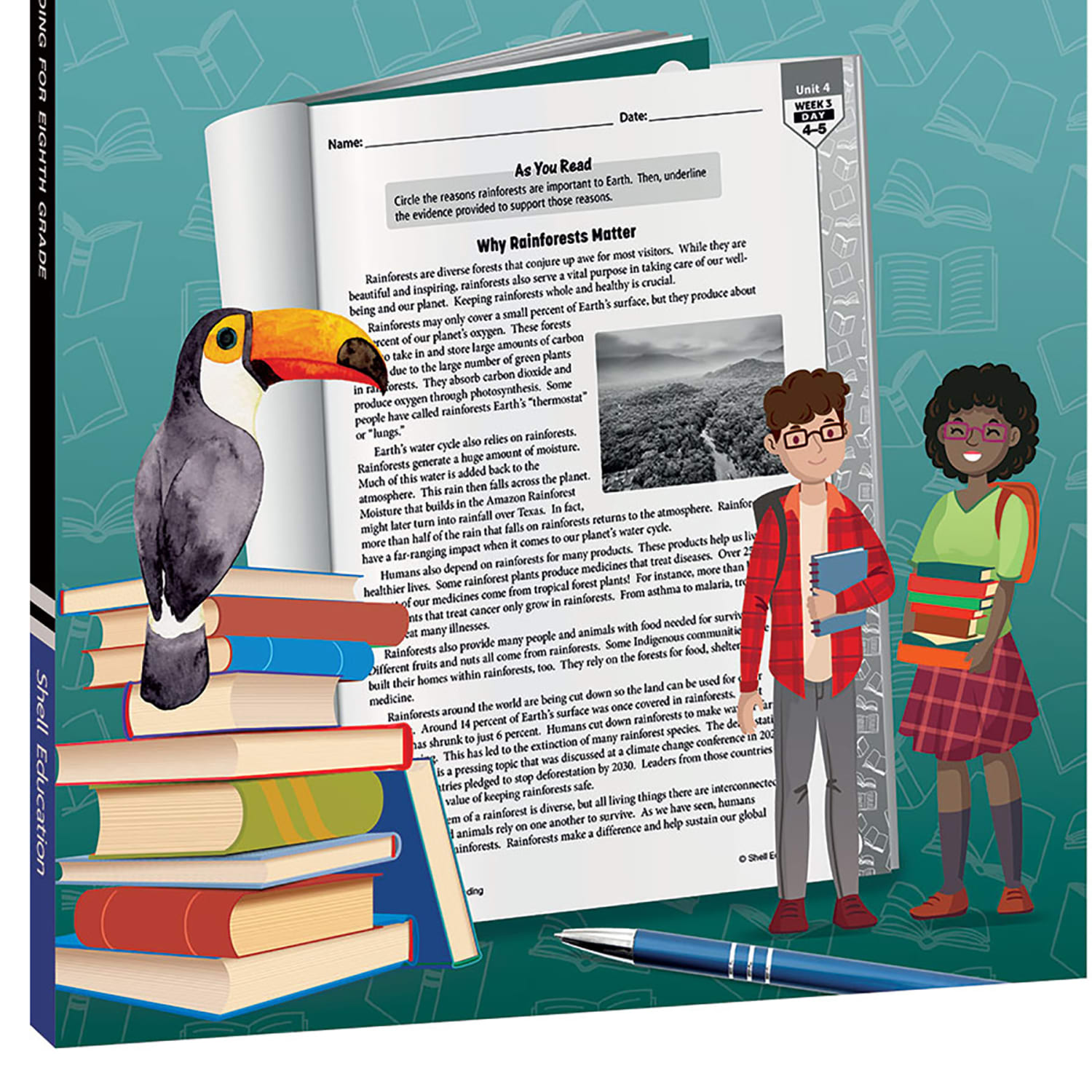 Shell Education 180 Days Of Reading 2nd Edition, Grade 8 - Image 4