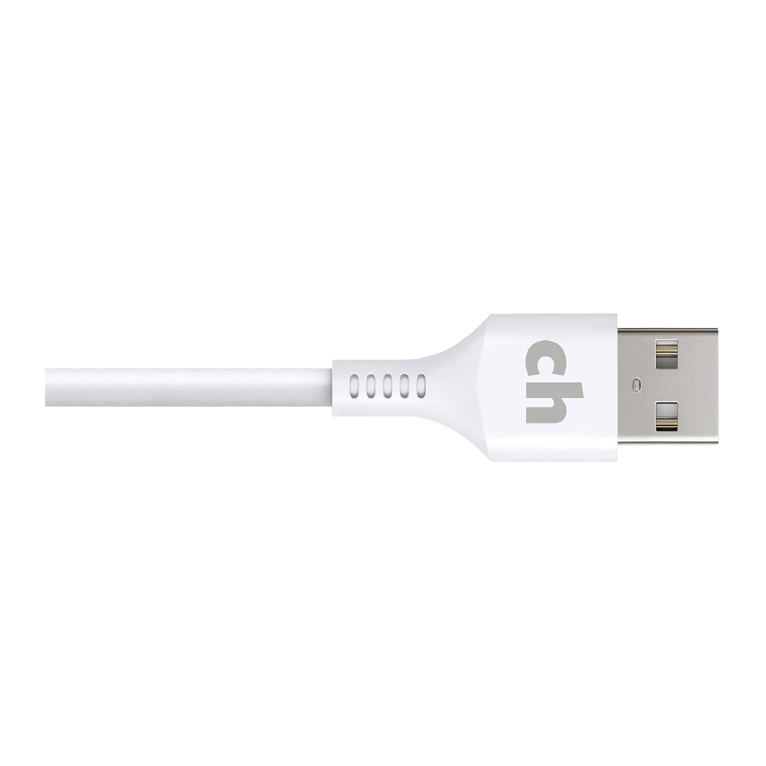 cellhelmet Charge And Sync USB-A To Lightning Round Cable, 3ft, White - Image 5