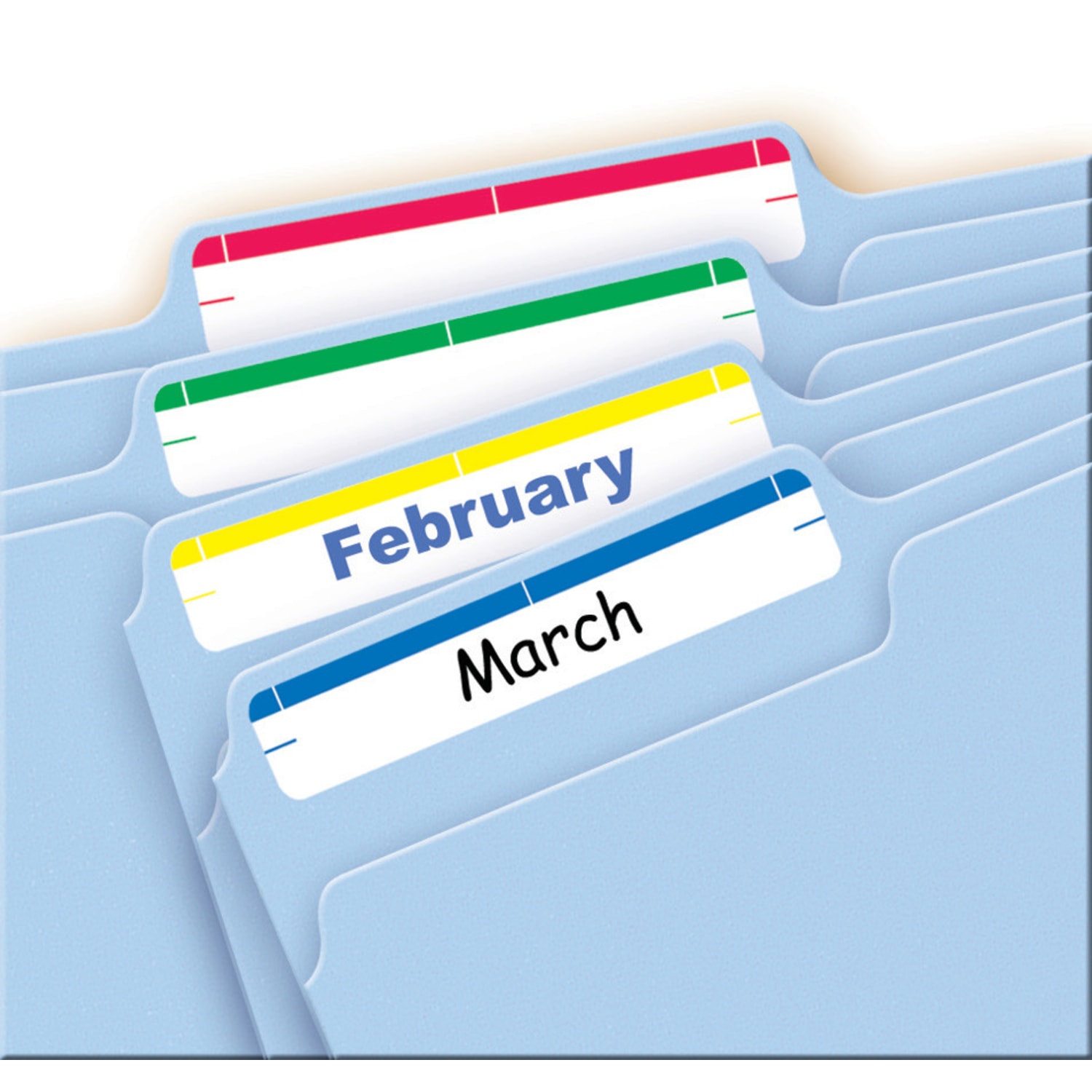 Avery Removable File Folder Labels On 4in x 6in Sheets, 5235, Rectangle, 2/3in x 3-7/16in, Assorted, Pack Of 252 - Image 3