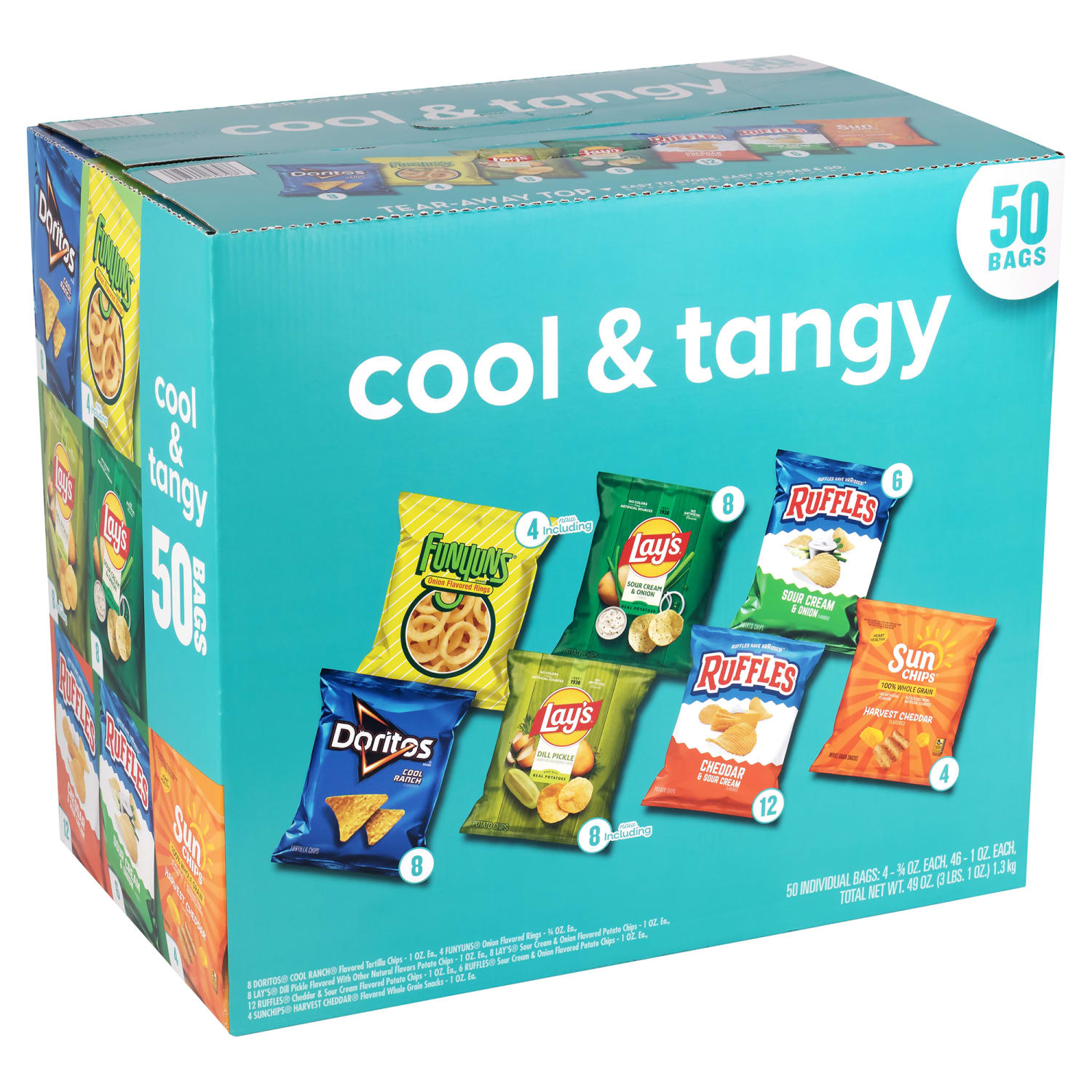 Frito-Lay Cool And Tangy Mix Variety Pack, 1 Oz, Total Qty 50 - Image 6