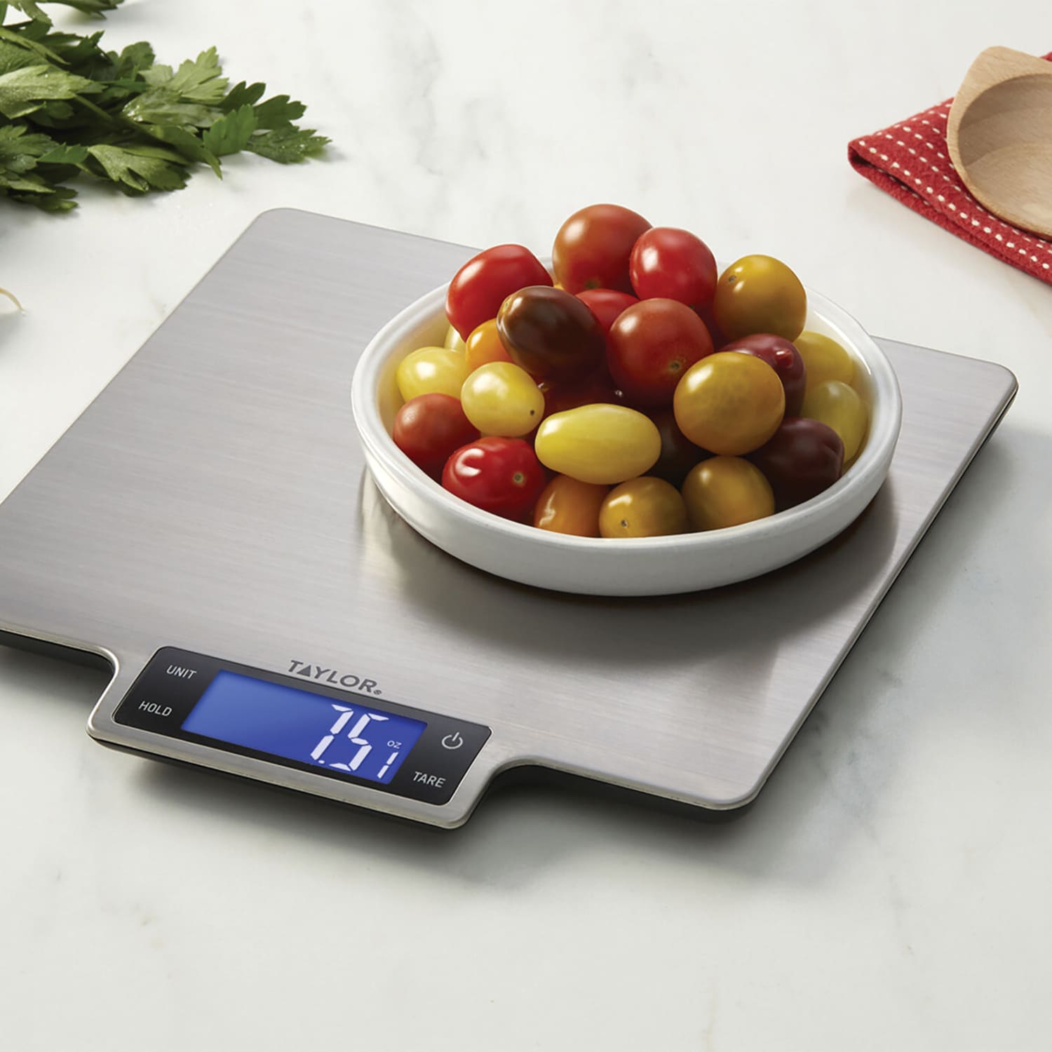 Taylor Precision Products Large-Platform High-Capacity Kitchen Scale, 13/16in x 9-1/2in, Silver - Image 4