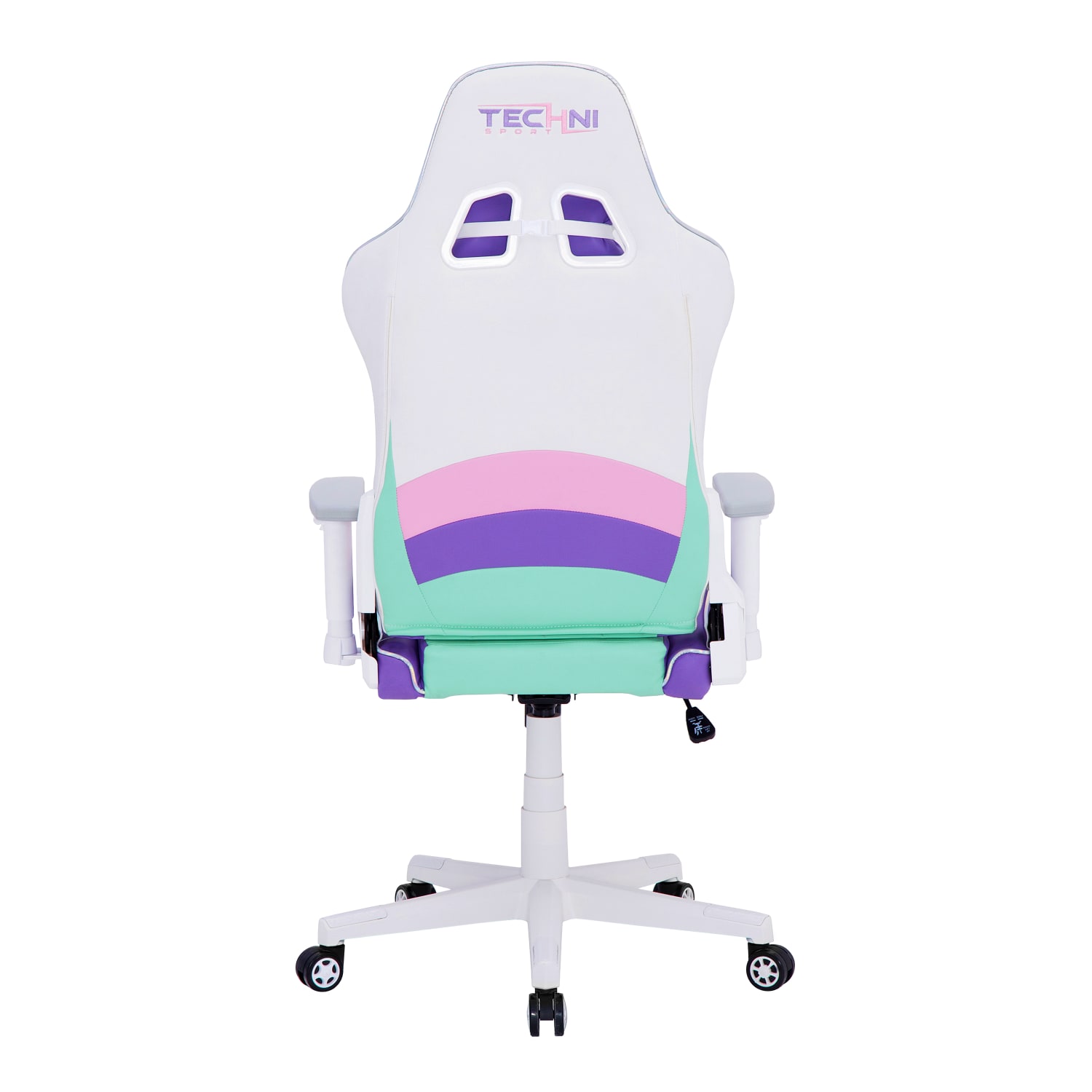 Techni Sport Kawaii Ergonomic Faux Leather Computer Gaming Chair, Multicolor - Image 8
