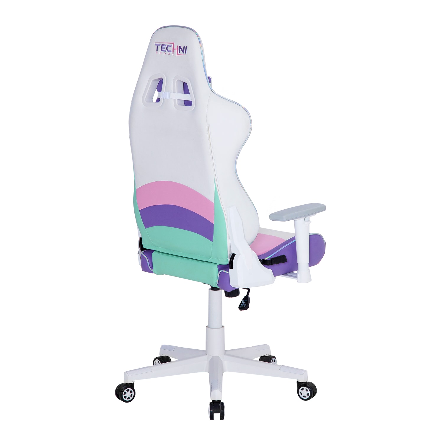 Techni Sport Kawaii Ergonomic Faux Leather Computer Gaming Chair, Multicolor - Image 10