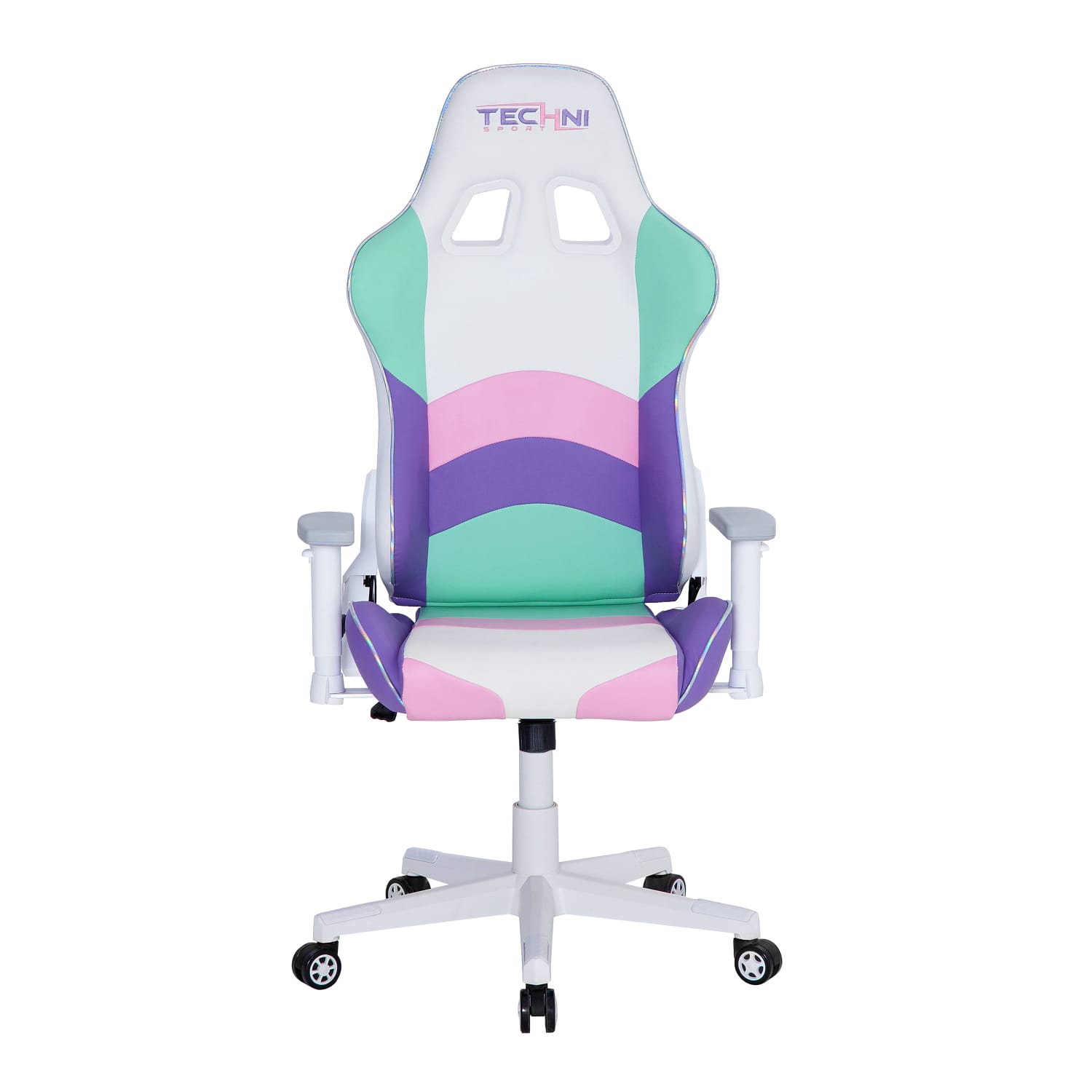 Techni Sport Kawaii Ergonomic Faux Leather Computer Gaming Chair, Multicolor - Image 11