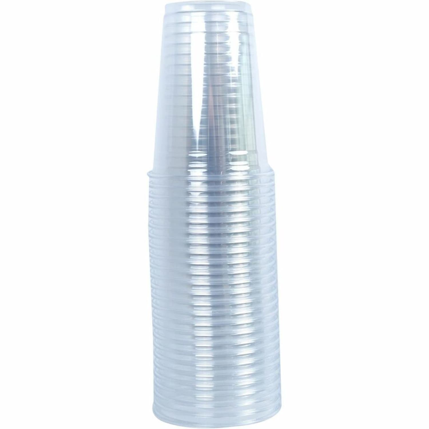Genuine Joe Clear Plastic Cups - 10 fl oz - 25 / Pack - Clear - Plastic - Cold Drink - Image 3