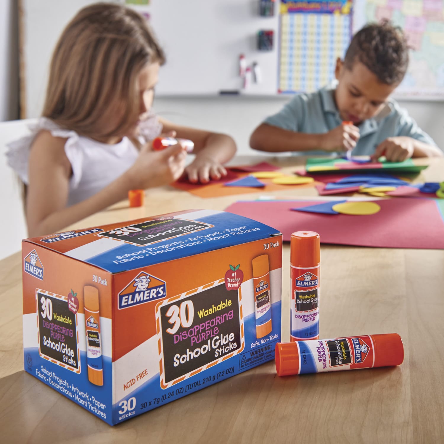 Elmers Glue Stick Classroom Pack, Purple, Box Of 30 - Image 4