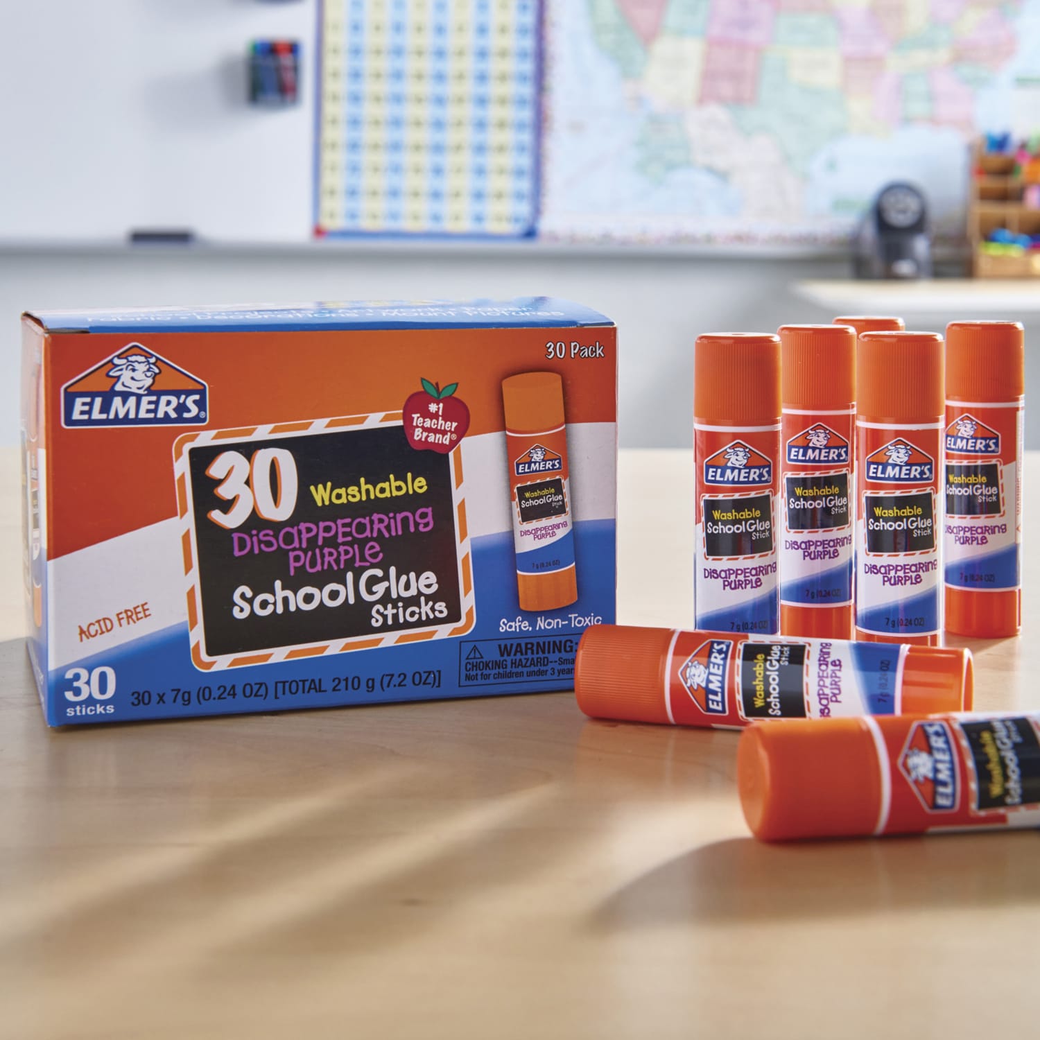 Elmers Glue Stick Classroom Pack, Purple, Box Of 30 - Image 5