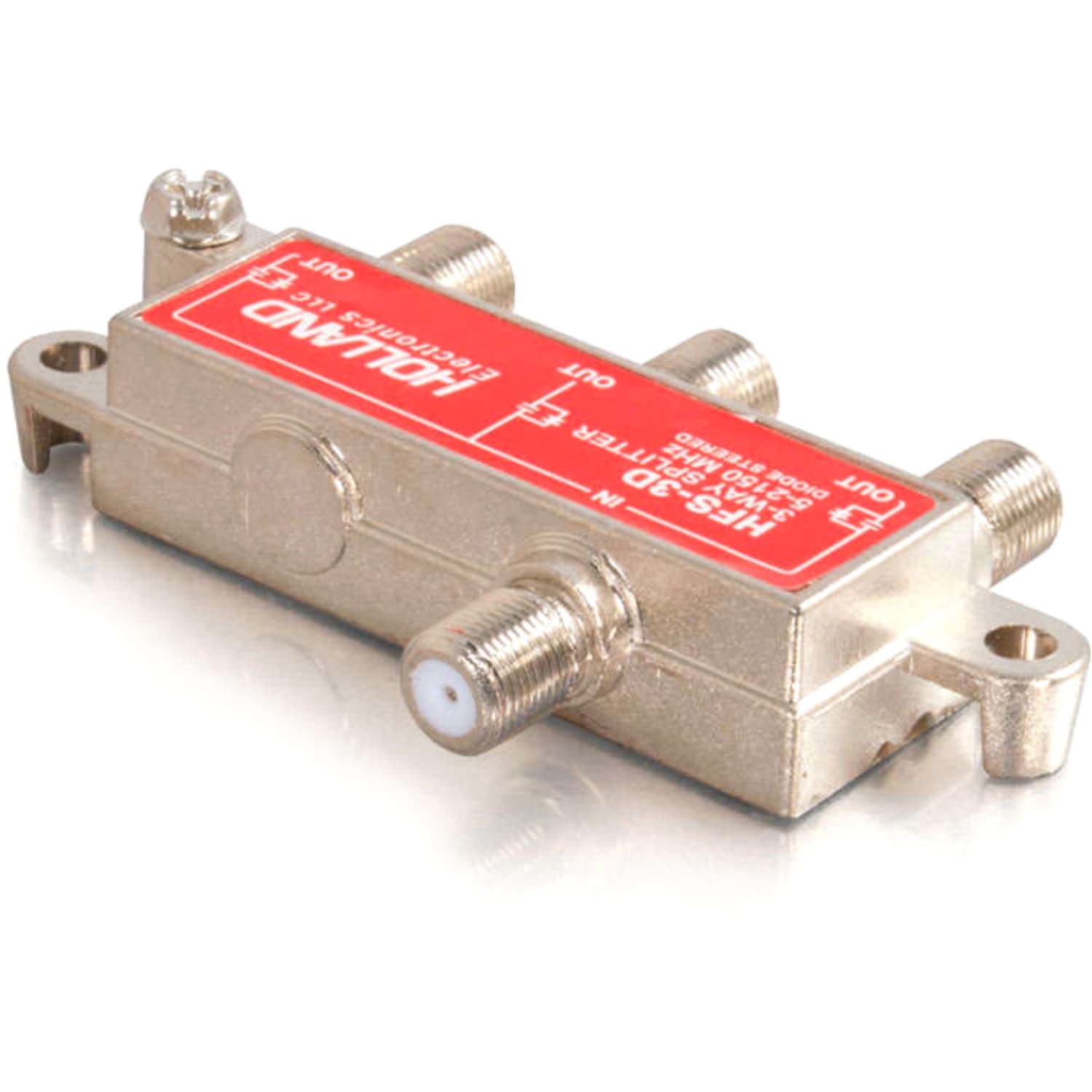 C2G High-Frequency 3-Way Splitter - Silver - Image 3