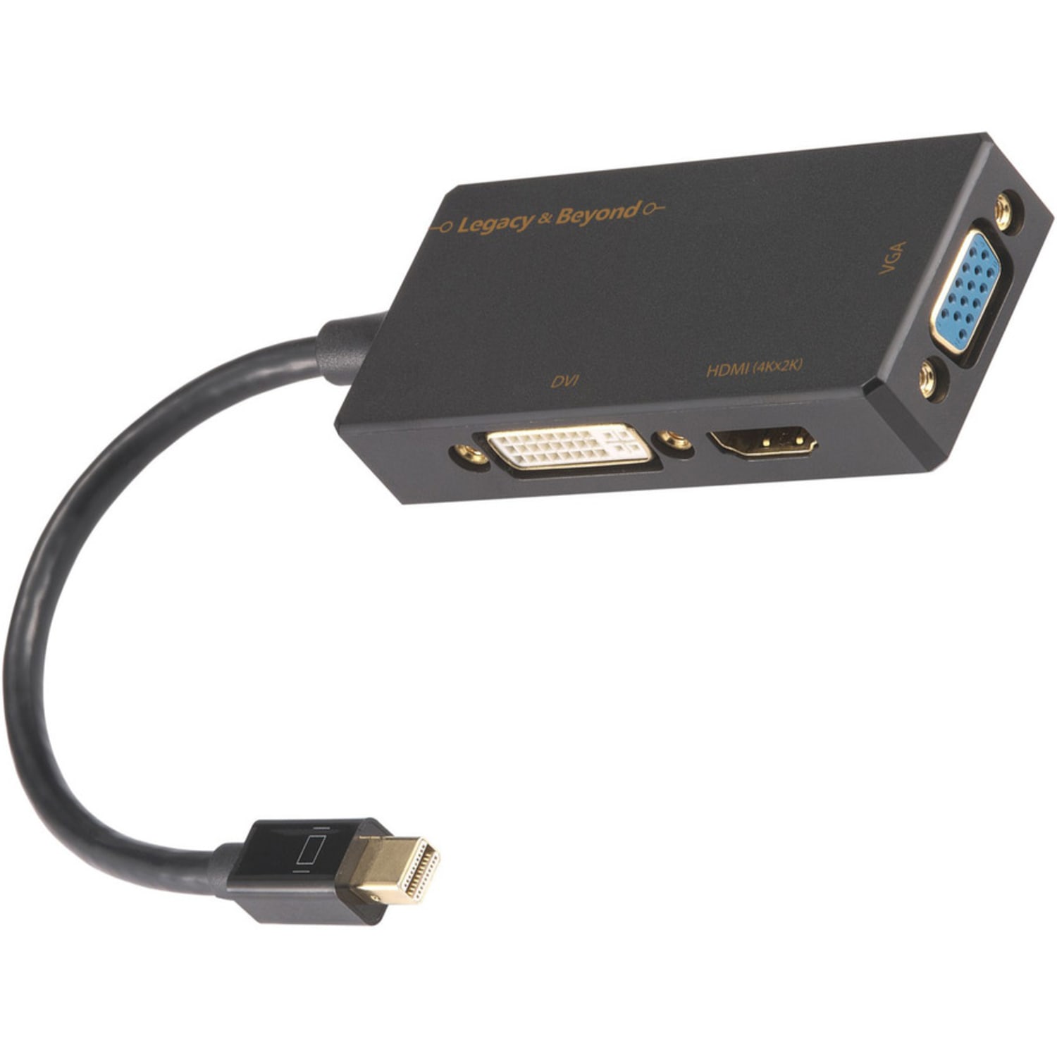 SIIG Mini DisplayPort To 4K HDMI/DVI/VGA 3-in-1 Adapter - Image 3