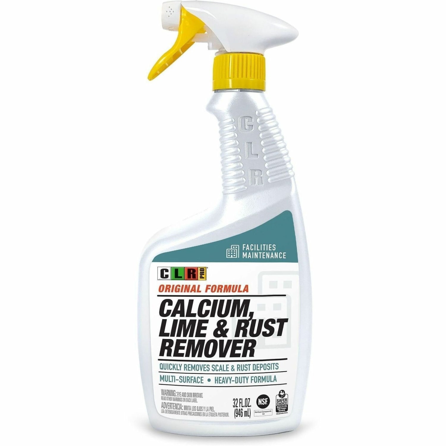CLR Pro Calcium, Lime & Rust Remover - For Multipurpose - Spray - 32 fl oz (1 quart) - Bleach-free, Phosphate-free, Ammonia-free - White - 1 Bottle