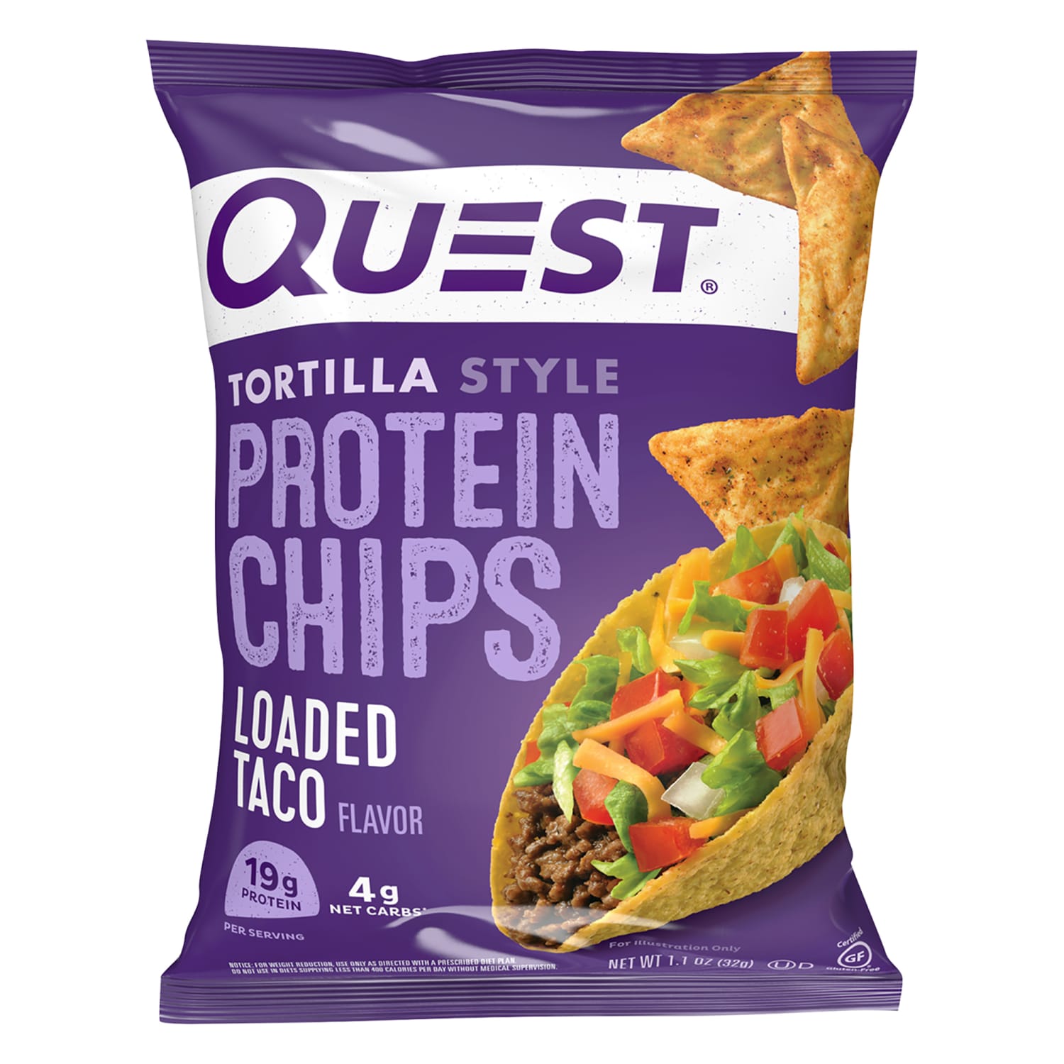 Quest Protein Chips, Loaded Taco, 1.1 Oz, Pack Of 8 Bags - Image 5