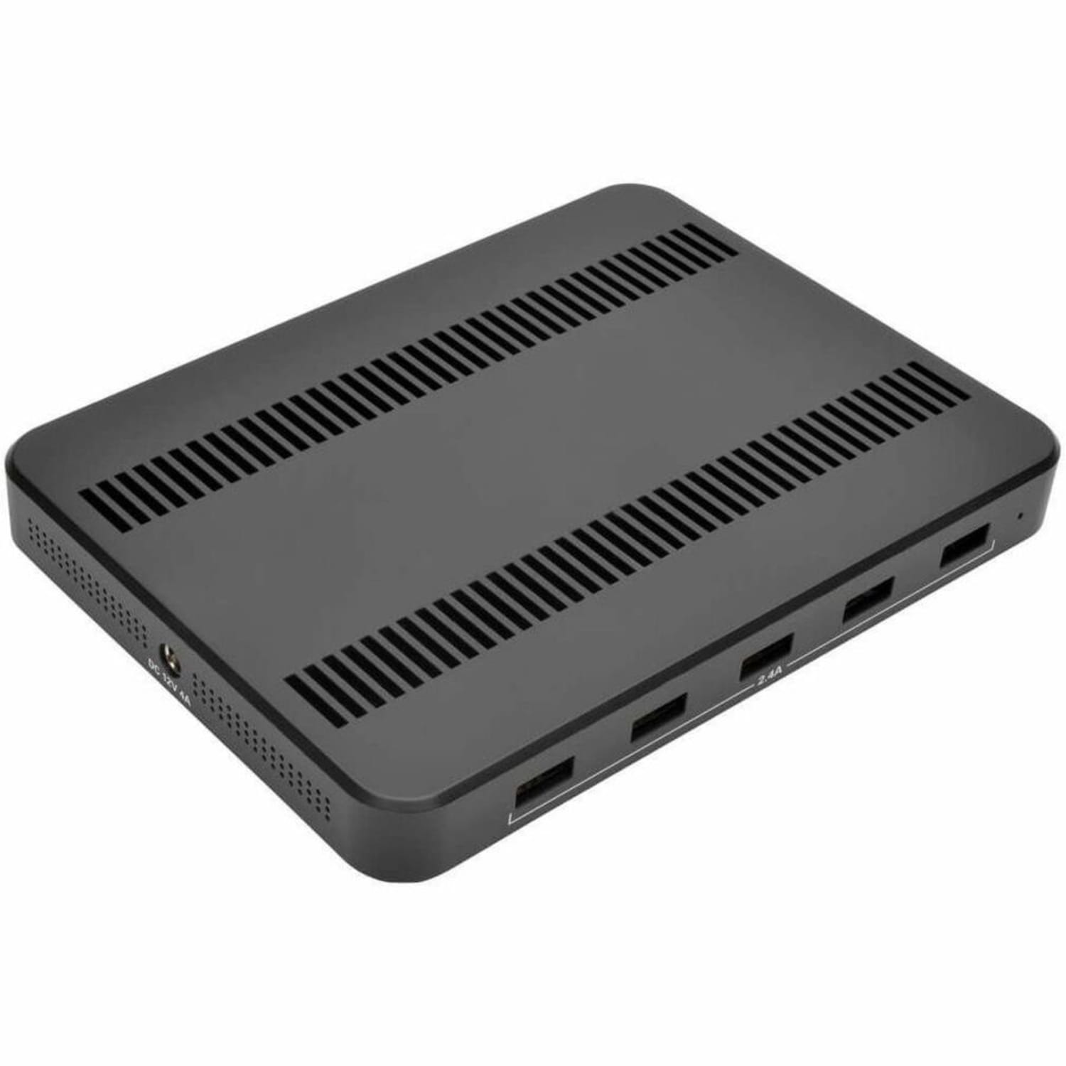 Eaton Tripp Lite Series 5-Port USB Fast Charging Station Hub with Built-In Device Storage, 12V 4A (48W) USB Charger Output - Power adapter - 48 Watt - 4 A - 5 output connectors (5 x 4 pin USB Type A) - black - Image 4