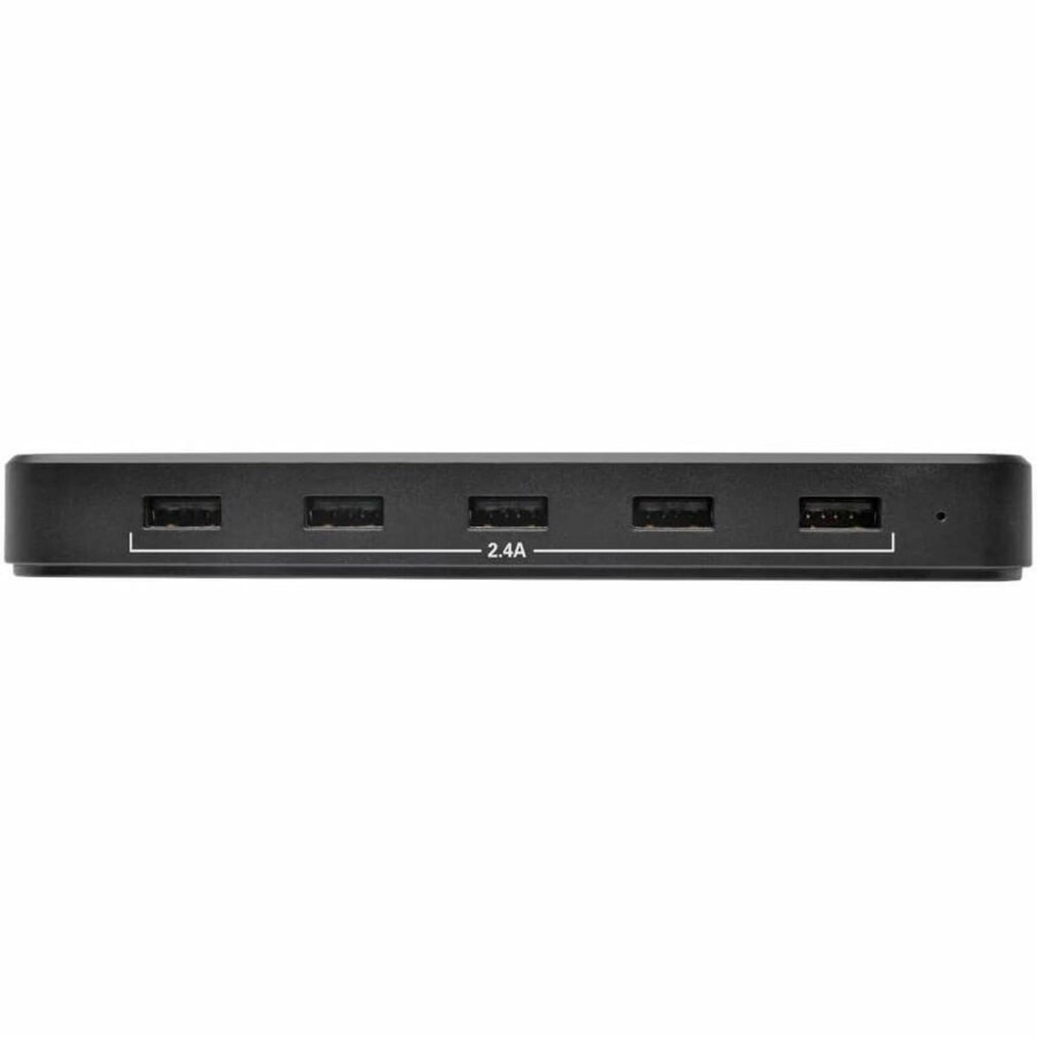 Eaton Tripp Lite Series 5-Port USB Fast Charging Station Hub with Built-In Device Storage, 12V 4A (48W) USB Charger Output - Power adapter - 48 Watt - 4 A - 5 output connectors (5 x 4 pin USB Type A) - black - Image 6