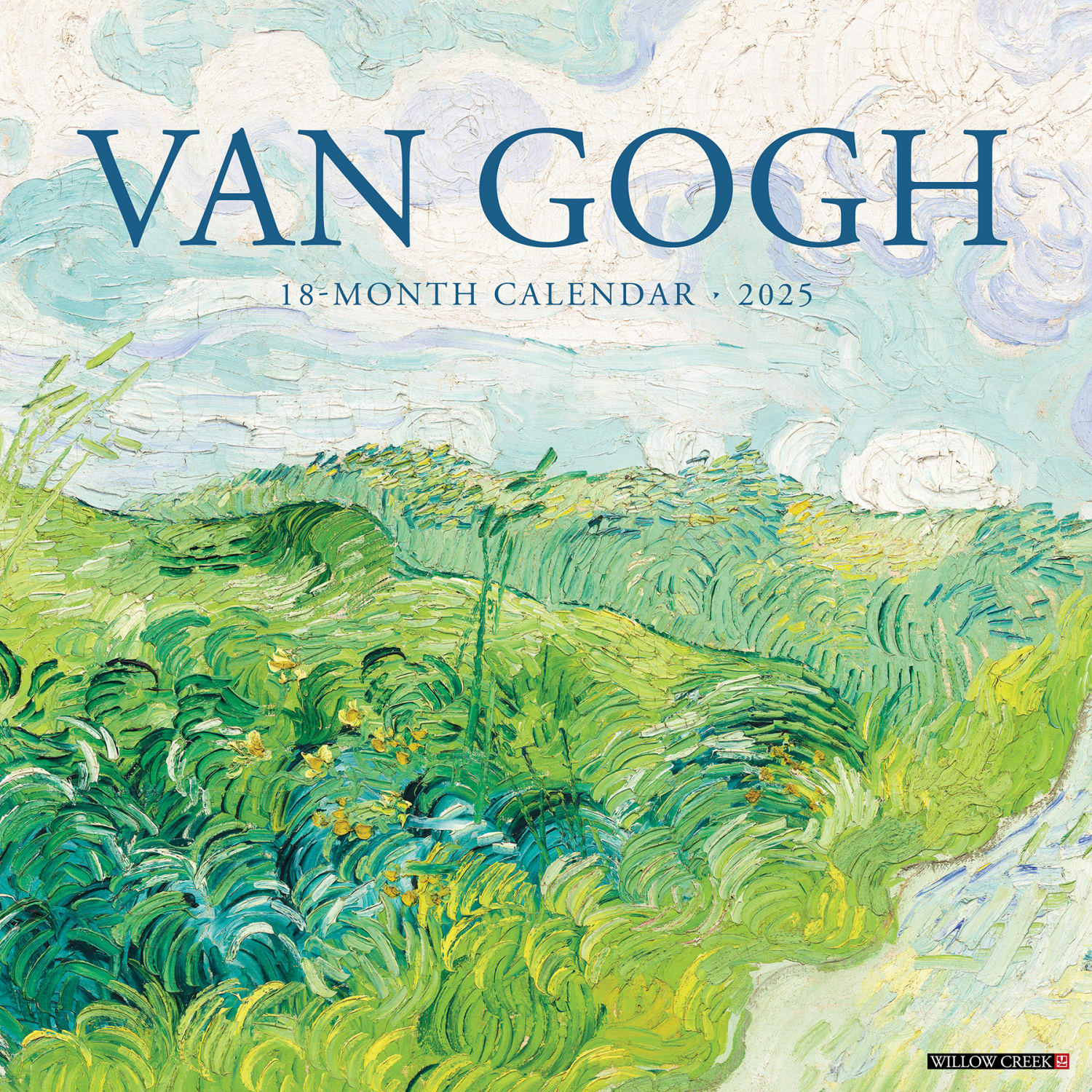 2025 Willow Creek Press Wall Calendar, 12in x 12in, Van Gogh, January 2025 To December 2025, 45244