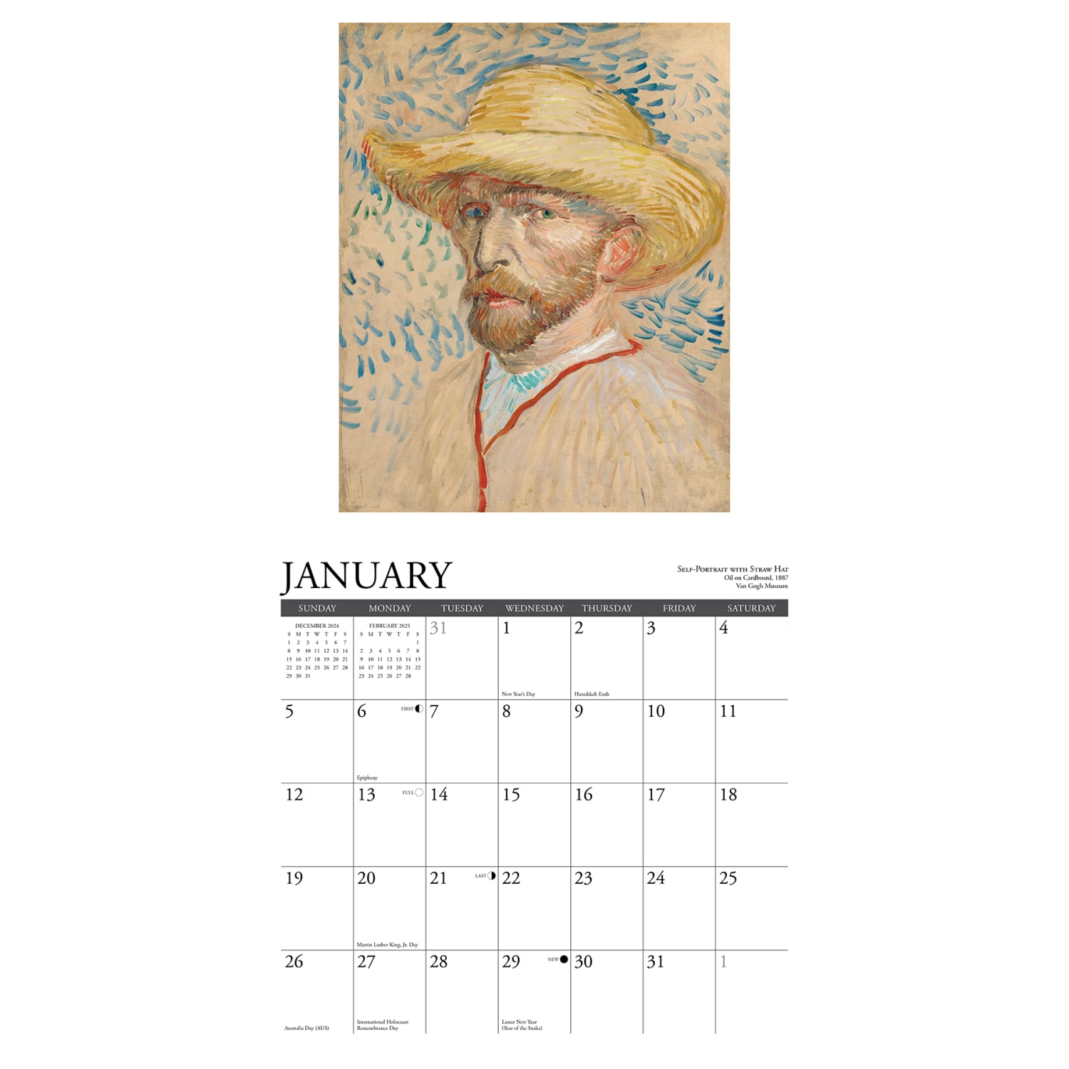 2025 Willow Creek Press Wall Calendar, 12in x 12in, Van Gogh, January 2025 To December 2025, 45244 - Image 3