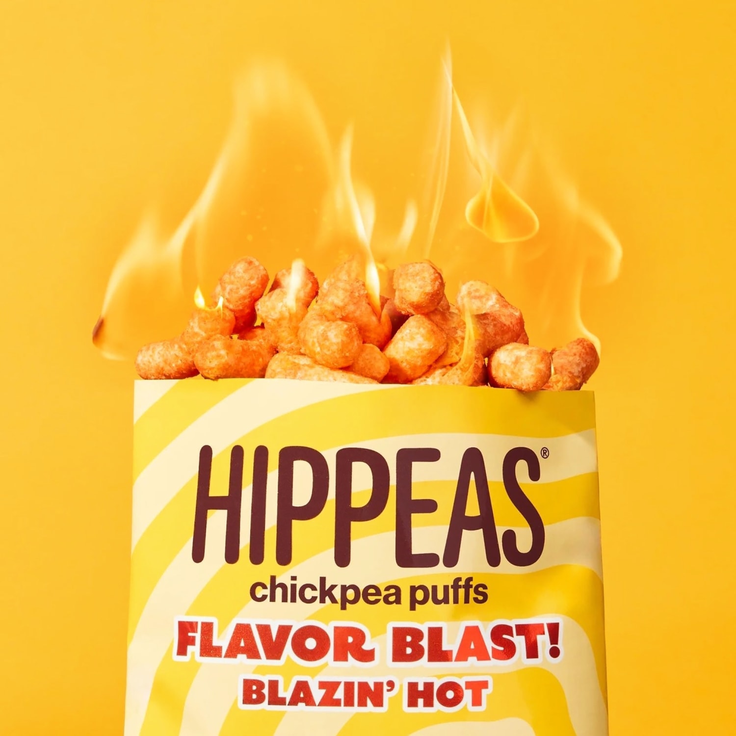 HIPPEAS Organic Chickpea Puffs Sriracha Sunshine, 1.5 Oz Bags, Pack Of 12 Bags - Image 5