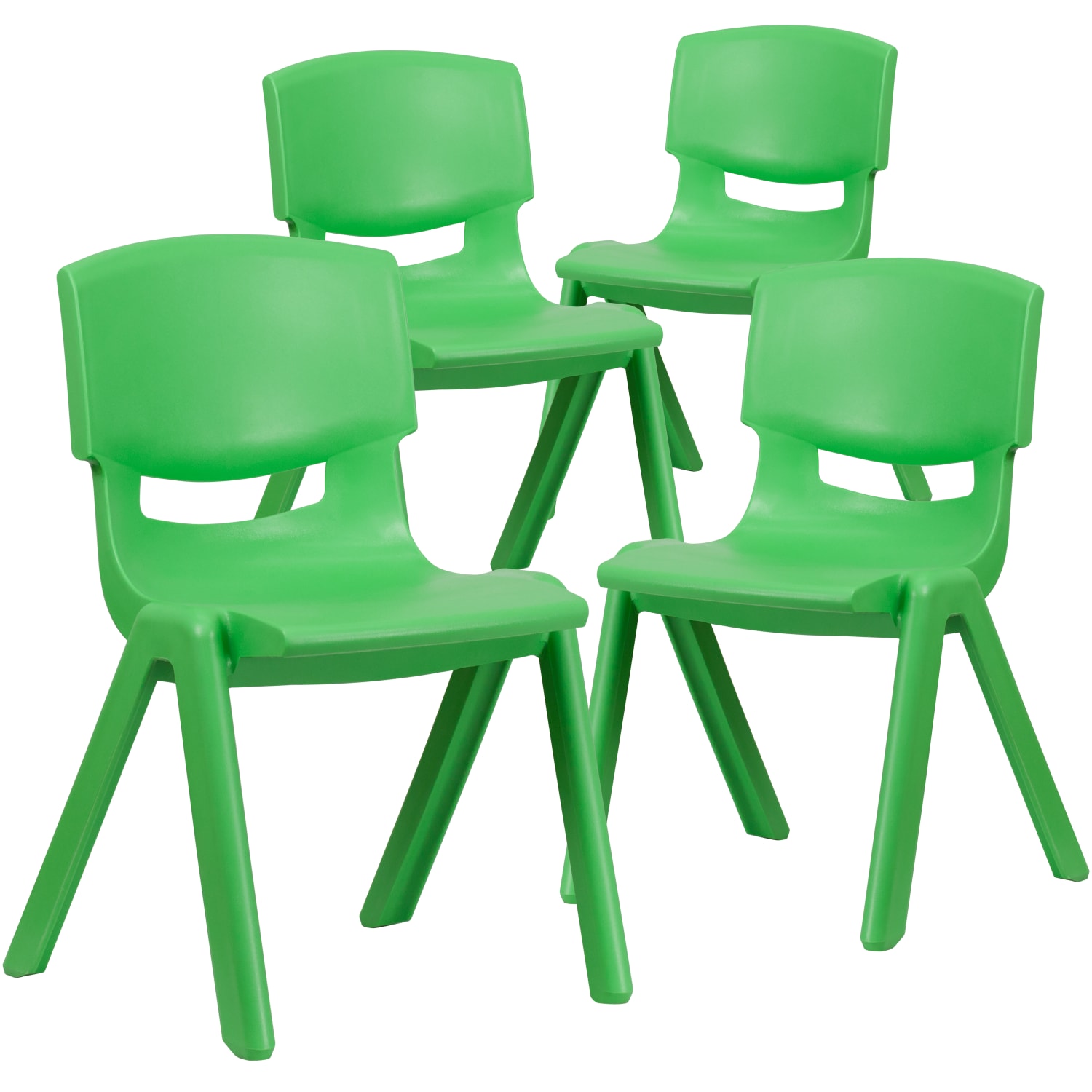 Flash Furniture Plastic Stackable School Chairs With 155in Seat Height Green Set Of 4 Chairs PopularChairscom Flash Furniture Plastic Stackable School Chairs With 155in Seat Height Green Set Of 4 Chairs PopularChairscom
