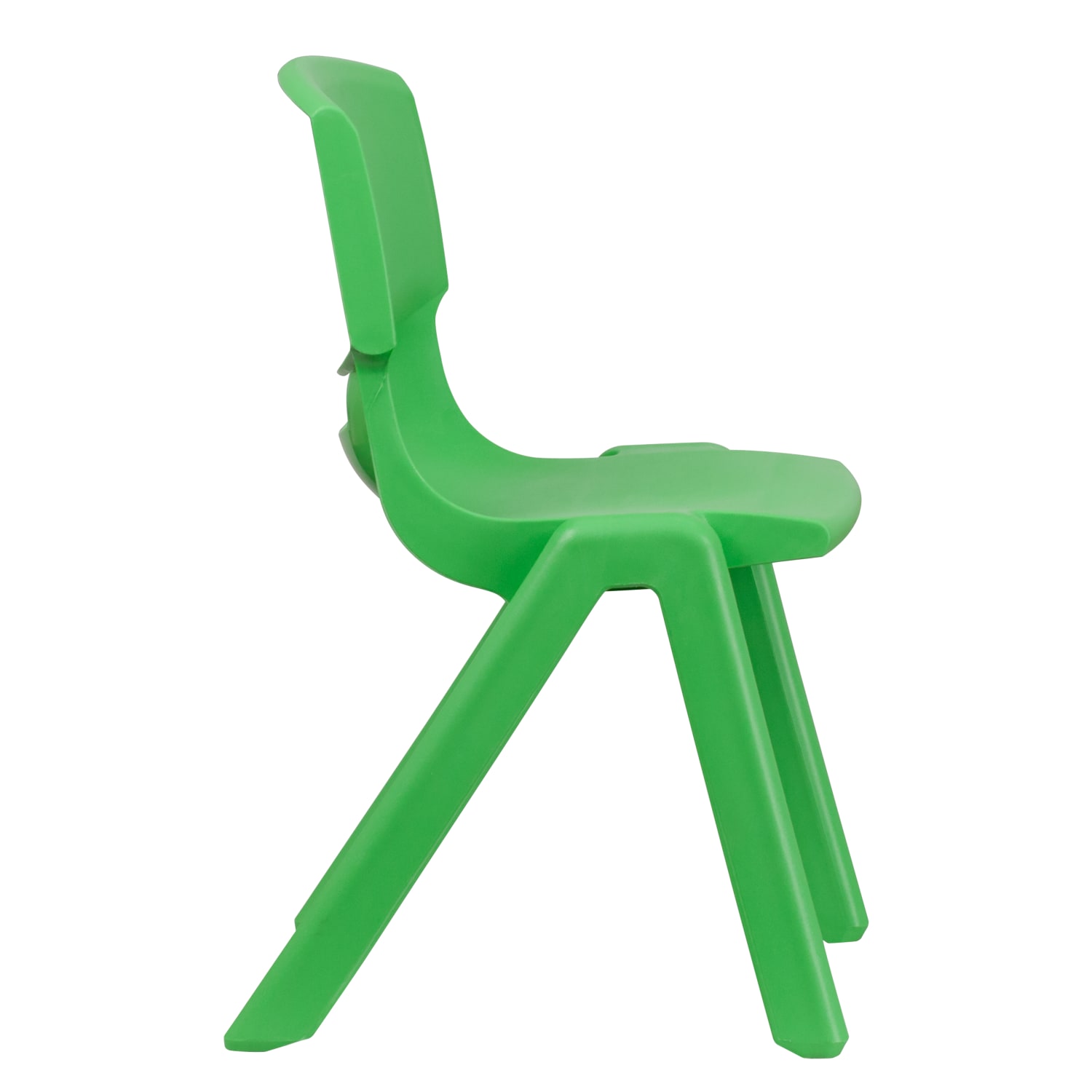 Flash Furniture Plastic Stackable School Chairs With 15.5in Seat Height, Green, Set Of 4 Chairs - Image 11
