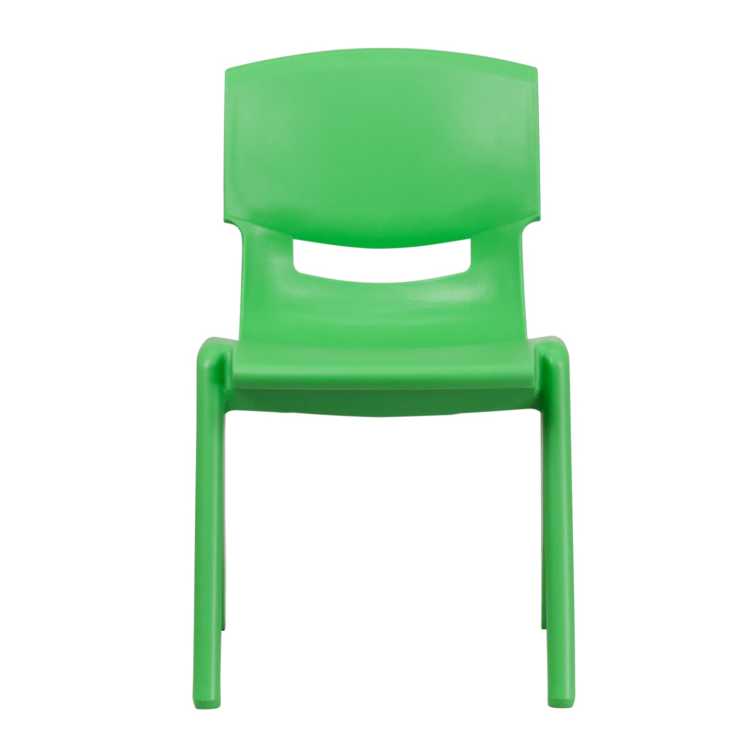 Flash Furniture Plastic Stackable School Chairs With 15.5in Seat Height, Green, Set Of 4 Chairs - Image 12