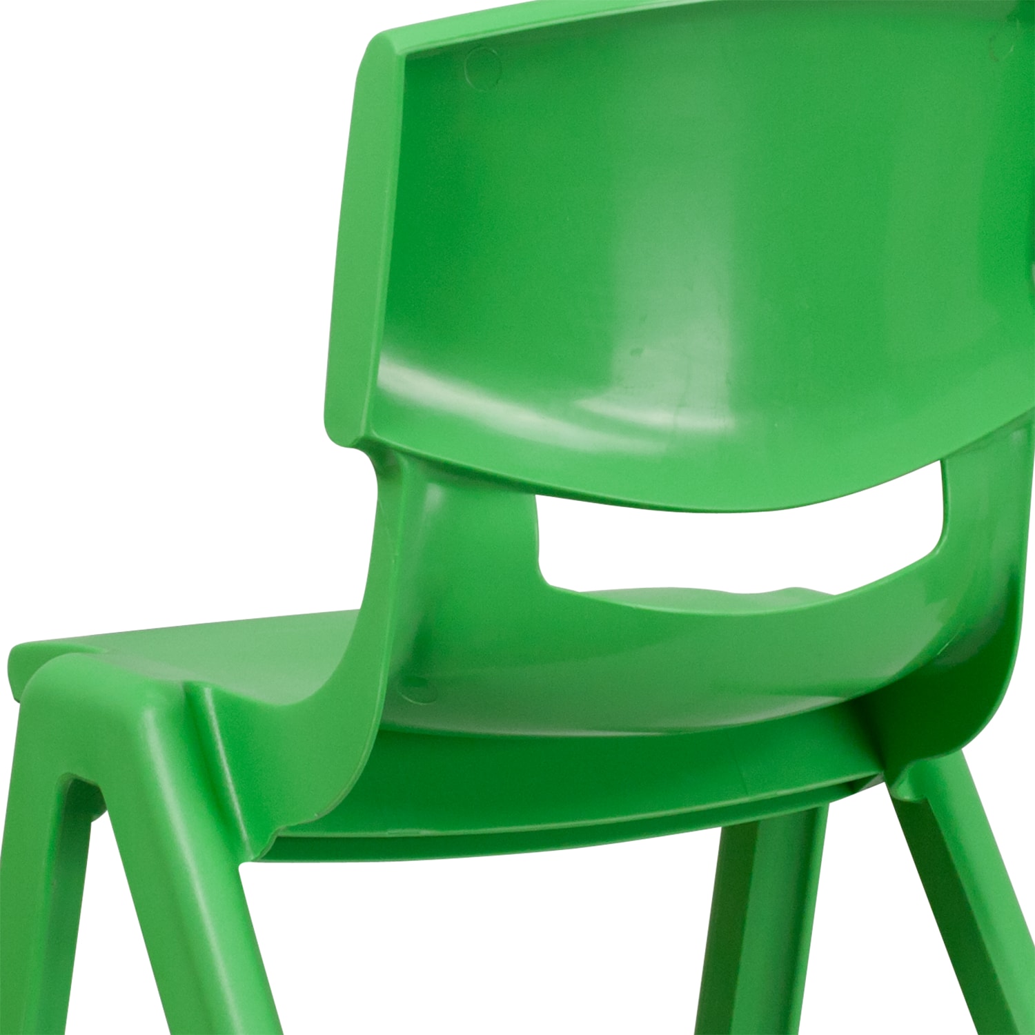 Flash Furniture Plastic Stackable School Chairs With 15.5in Seat Height, Green, Set Of 4 Chairs - Image 13
