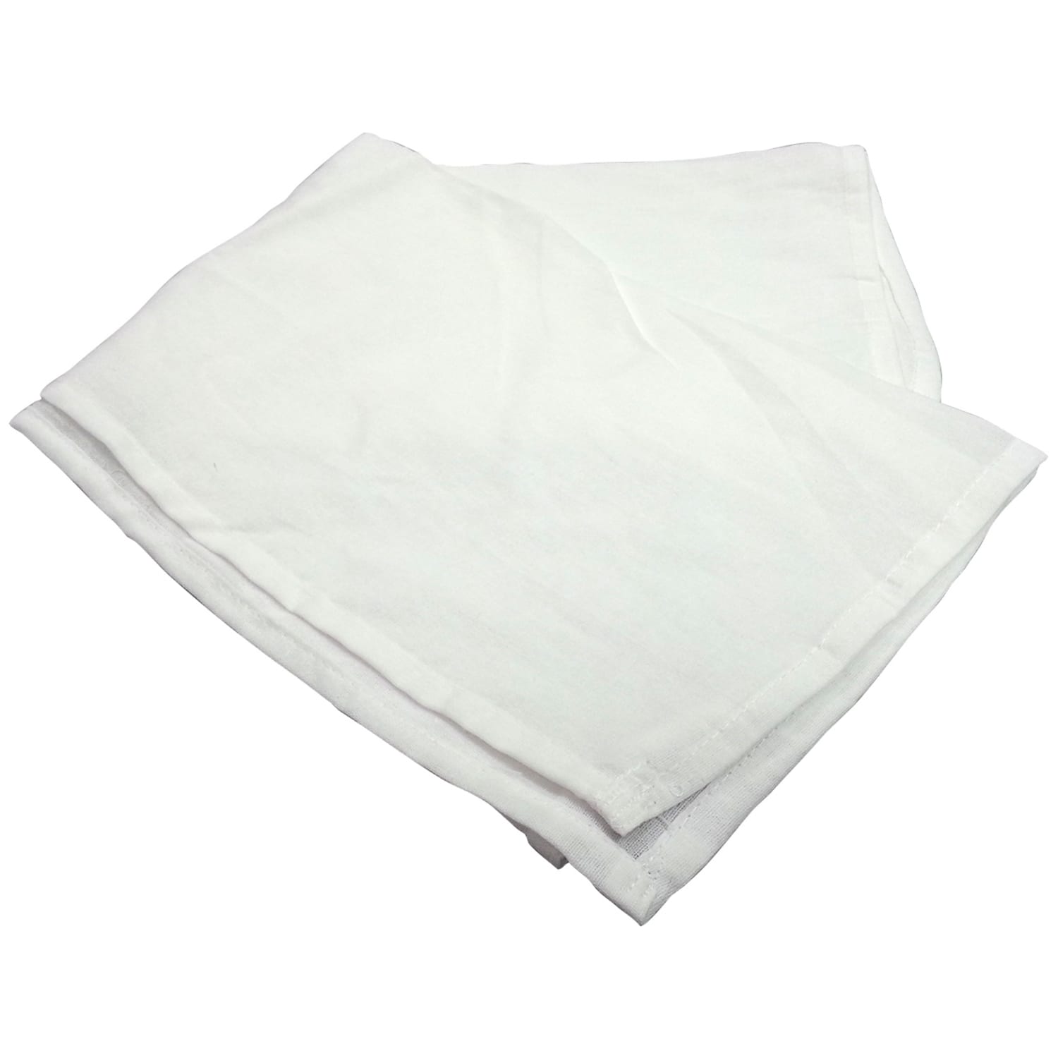 Kitchen Basics Flour Sack Towels, 24in x 36in, White, Pack Of 12 Towels