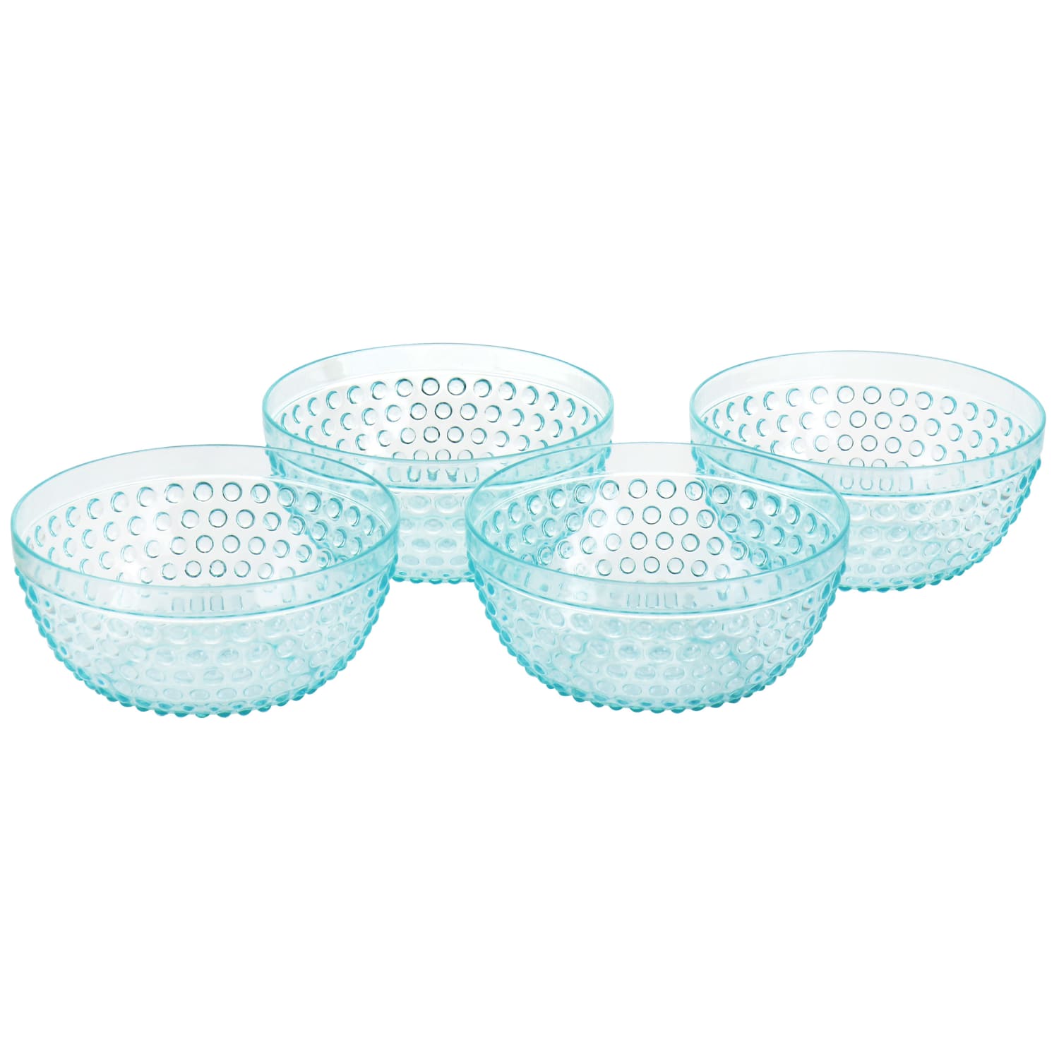 Gibson Home 5-Piece Plastic Bowl Set, Light Blue - Image 5
