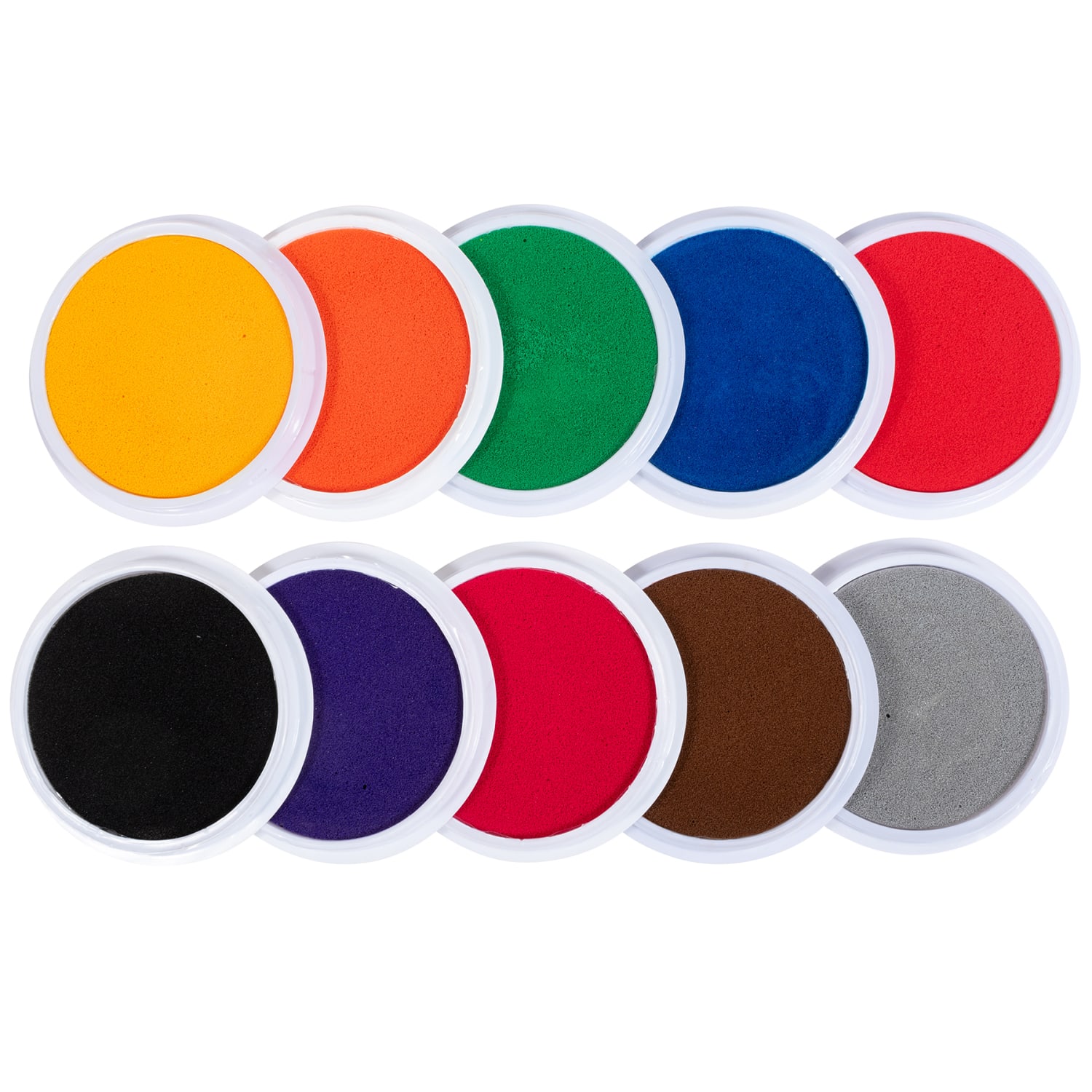 Ready 2 Learn Jumbo Circular Washable Stamp Pads, Classroom Set Of 10 - Image 4