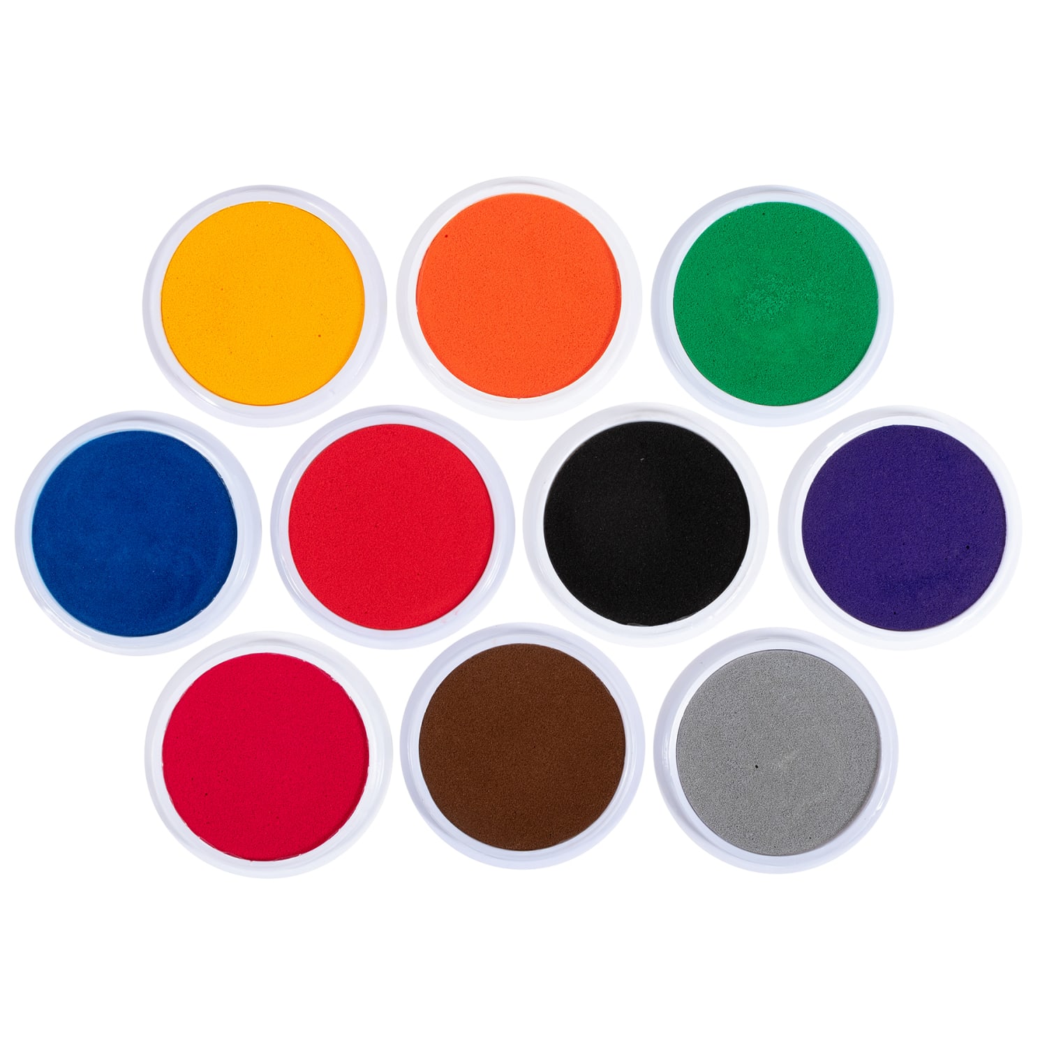 Ready 2 Learn Jumbo Circular Washable Stamp Pads, Classroom Set Of 10 - Image 5