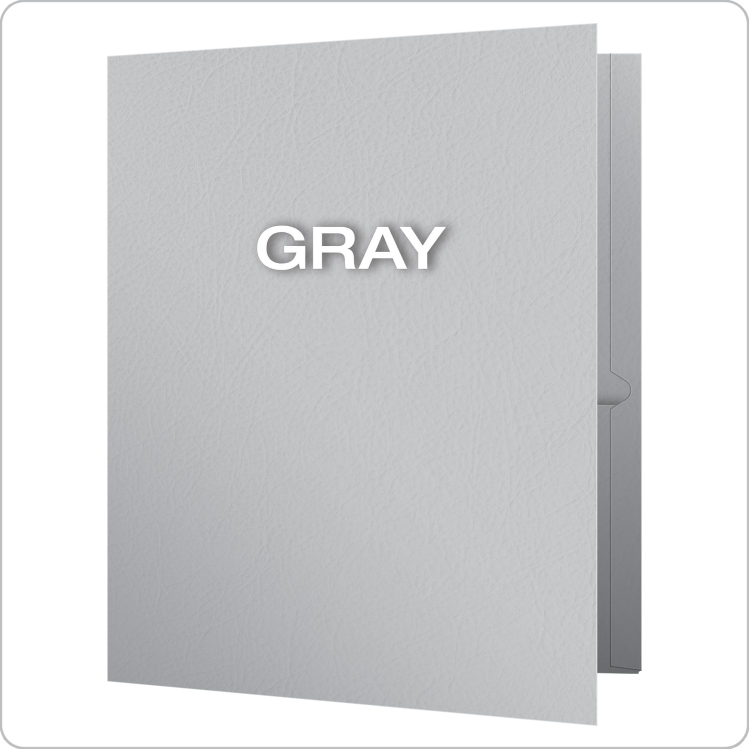 Oxford Twin-Pocket Portfolios, 8 1/2in x 11in, Gray, Pack Of 25 - Image 5