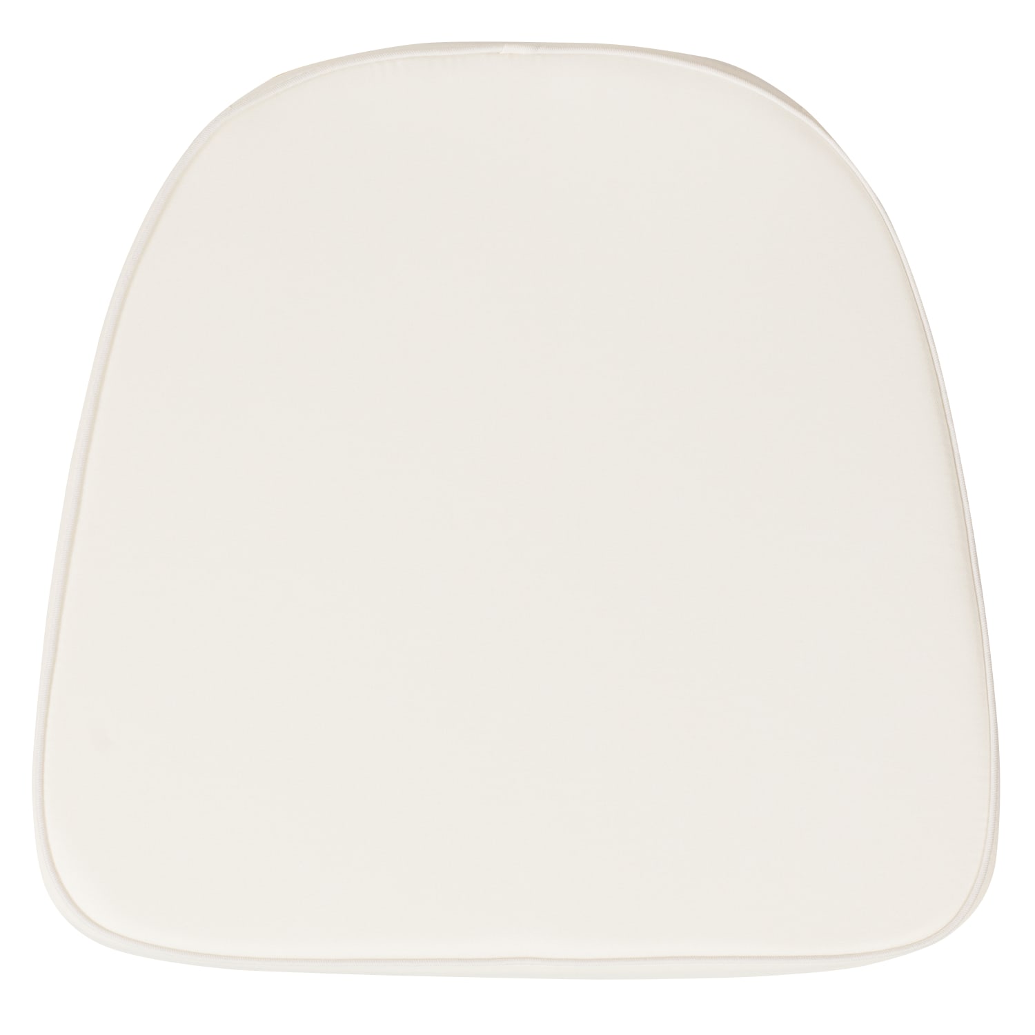 Flash Furniture Chiavari Cushion, Soft Fabric, 1-3/4inH x 16inW x 15-1/2inD, Ivory