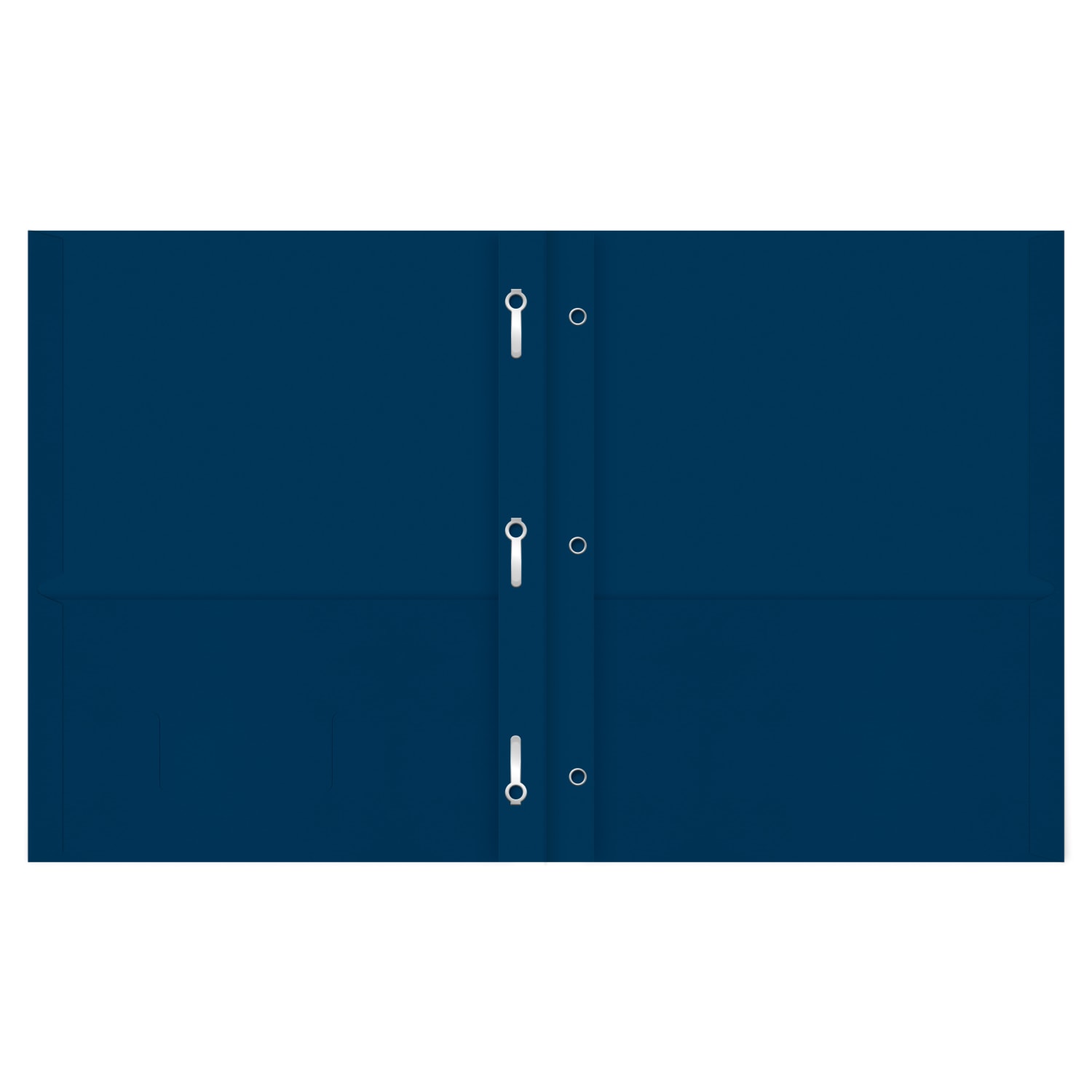 Office Depot Brand 2-Pocket Textured Paper Folders With Prongs, Dark Blue, Pack Of 25 - Image 3