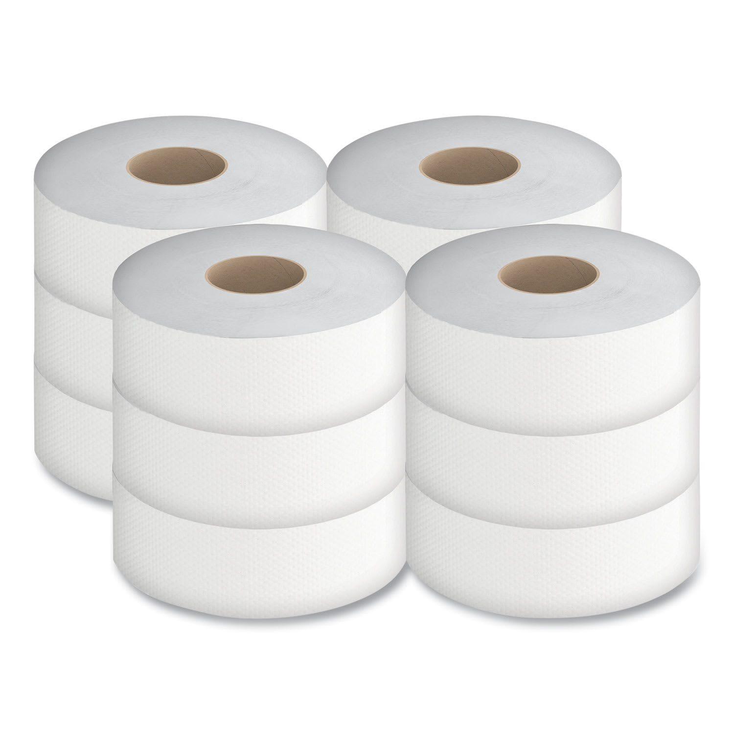 GEN JRT Jumbo Bath Tissue, Septic Safe, 2-Ply, White, 3.5in x 750 ft, 12/Carton - Image 3