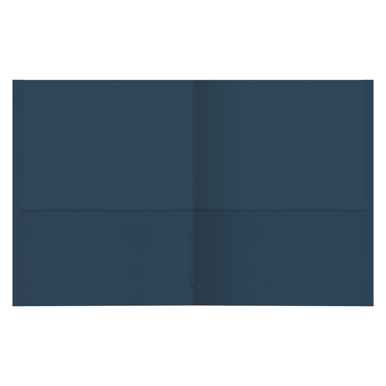 Office Depot Brand 2-Pocket Textured Paper Folders, Dark Blue, Pack Of 25 - Image 3
