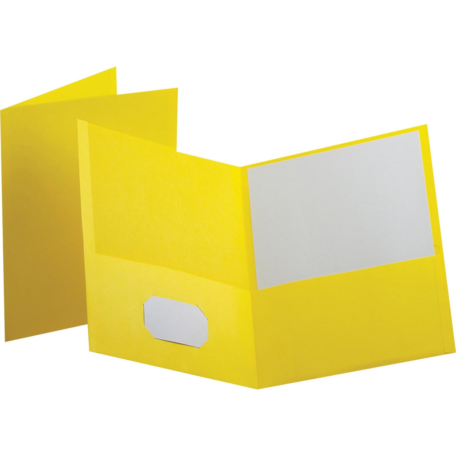 Esselte Letter-Size Twin-Pocket Report Covers, Yellow, Box Of 25