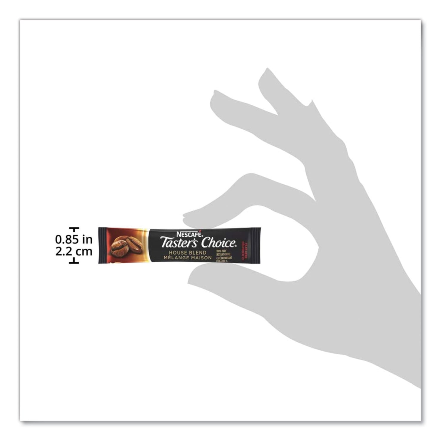 Nescafe Tasters Choice Decaf House Blend Instant Coffee, 0.1 Oz, 6 Sticks Per Box, Carton Of 12 Boxes - Image 4