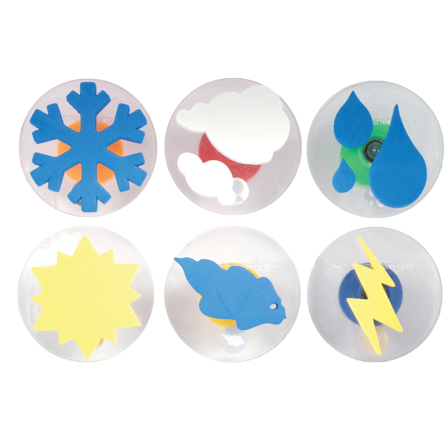READY 2 LEARN Giant Stampers, Weather Patterns, 6 Per Pack, Set Of 2 Packs - Image 5