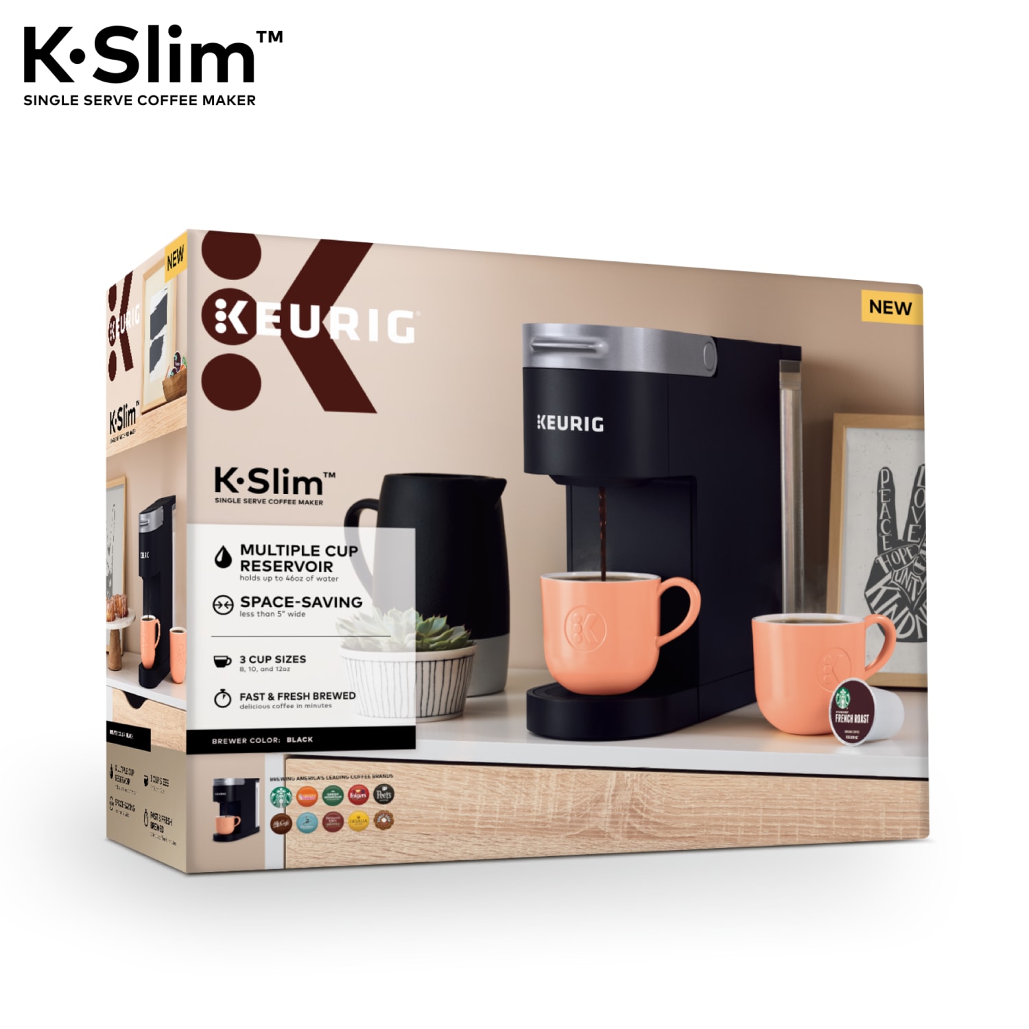 Keurig K-Slim Single-Serve Coffee Maker, Black - Image 5