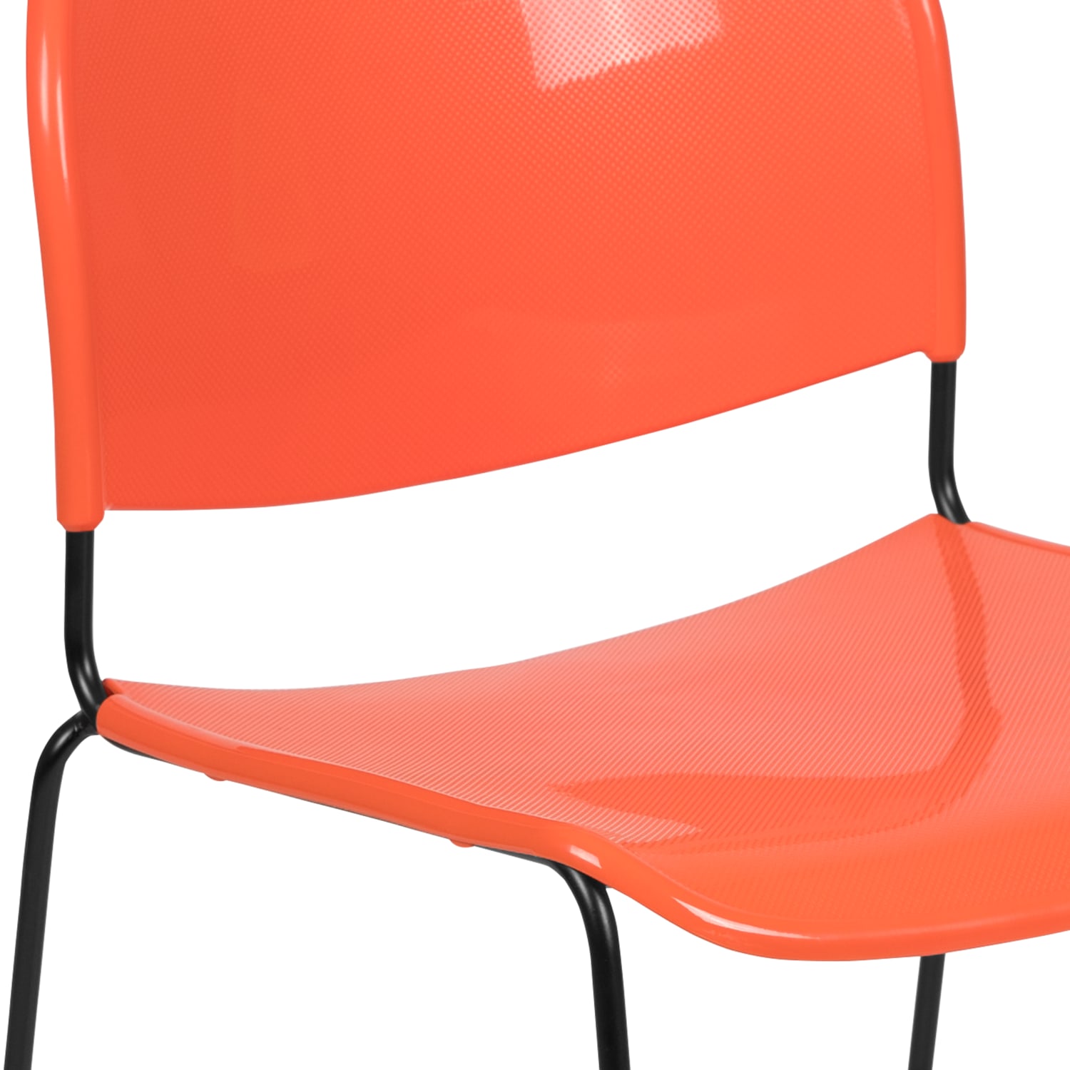 Flash Furniture HERCULES Plastic UltraCompact Stack Chair OrangeBlack PopularChairscom Flash Furniture HERCULES Plastic Ultra Compact Stack Chair OrangeBlack PopularChairscom