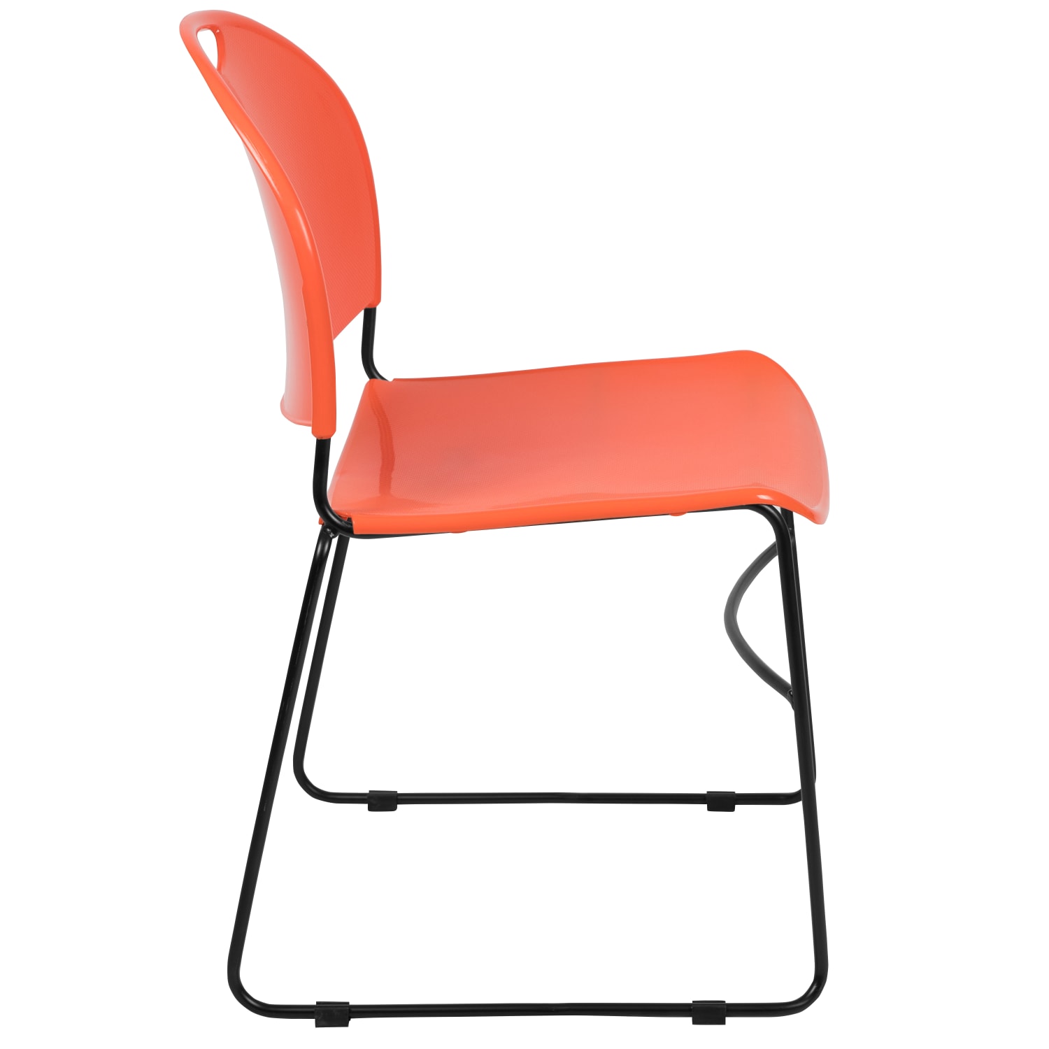 Flash Furniture HERCULES Plastic UltraCompact Stack Chair OrangeBlack PopularChairscom Flash Furniture HERCULES Plastic Ultra Compact Stack Chair OrangeBlack PopularChairscom