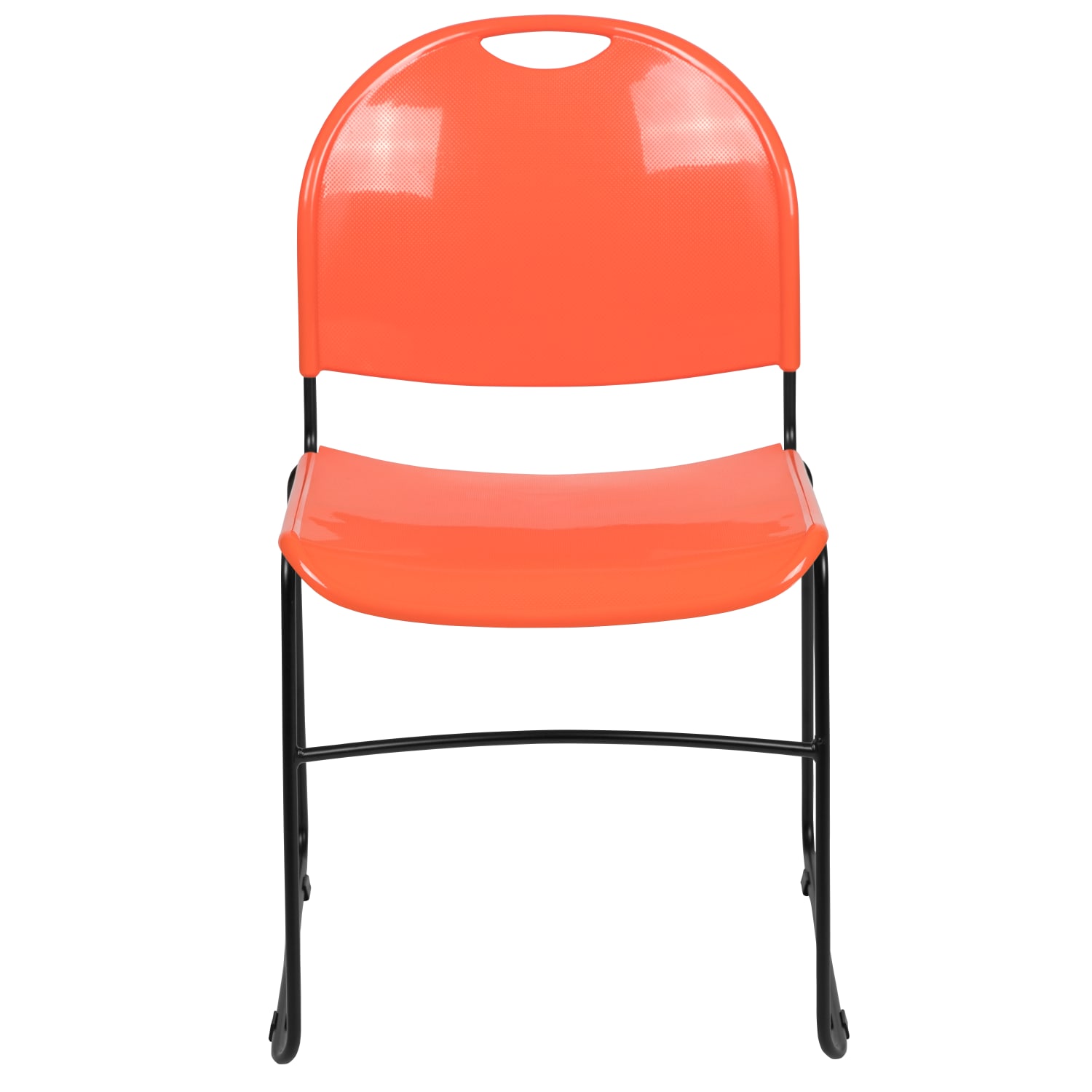 Flash Furniture HERCULES Plastic UltraCompact Stack Chair OrangeBlack PopularChairscom Flash Furniture HERCULES Plastic Ultra Compact Stack Chair OrangeBlack PopularChairscom