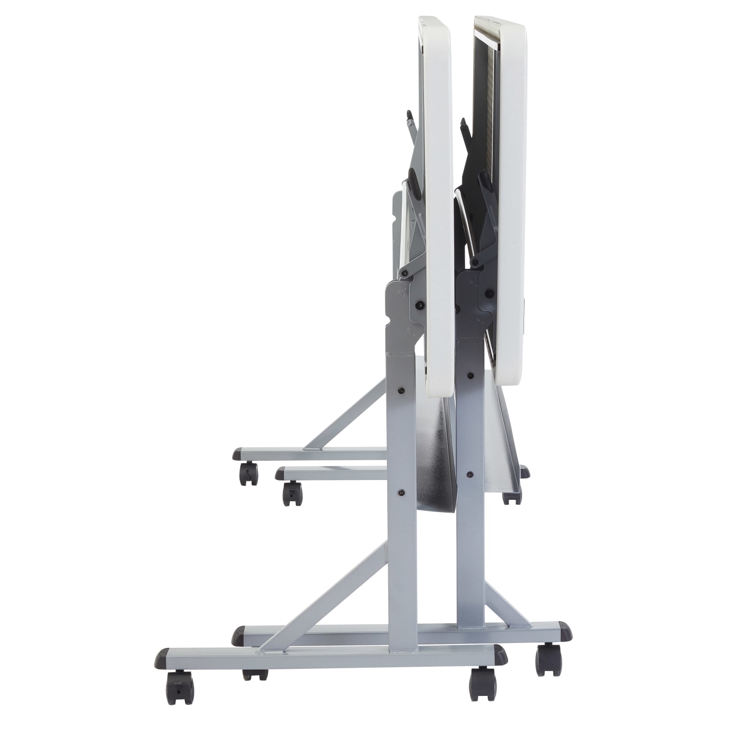 National Public Seating Flip-N-Store Table, 29-1/2inH x 24inW x 72inD, Speckled Gray - Image 6